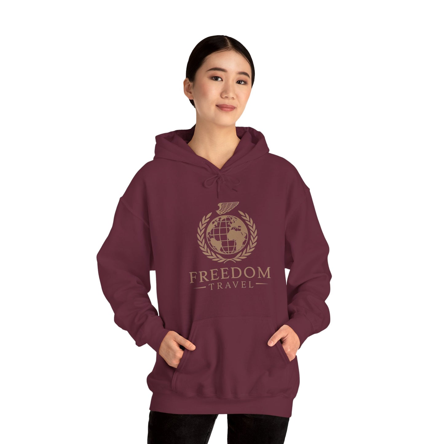 Freedom Travel Unisex Hooded Sweatshirt - Comfortable & Stylish Travel Hoodie