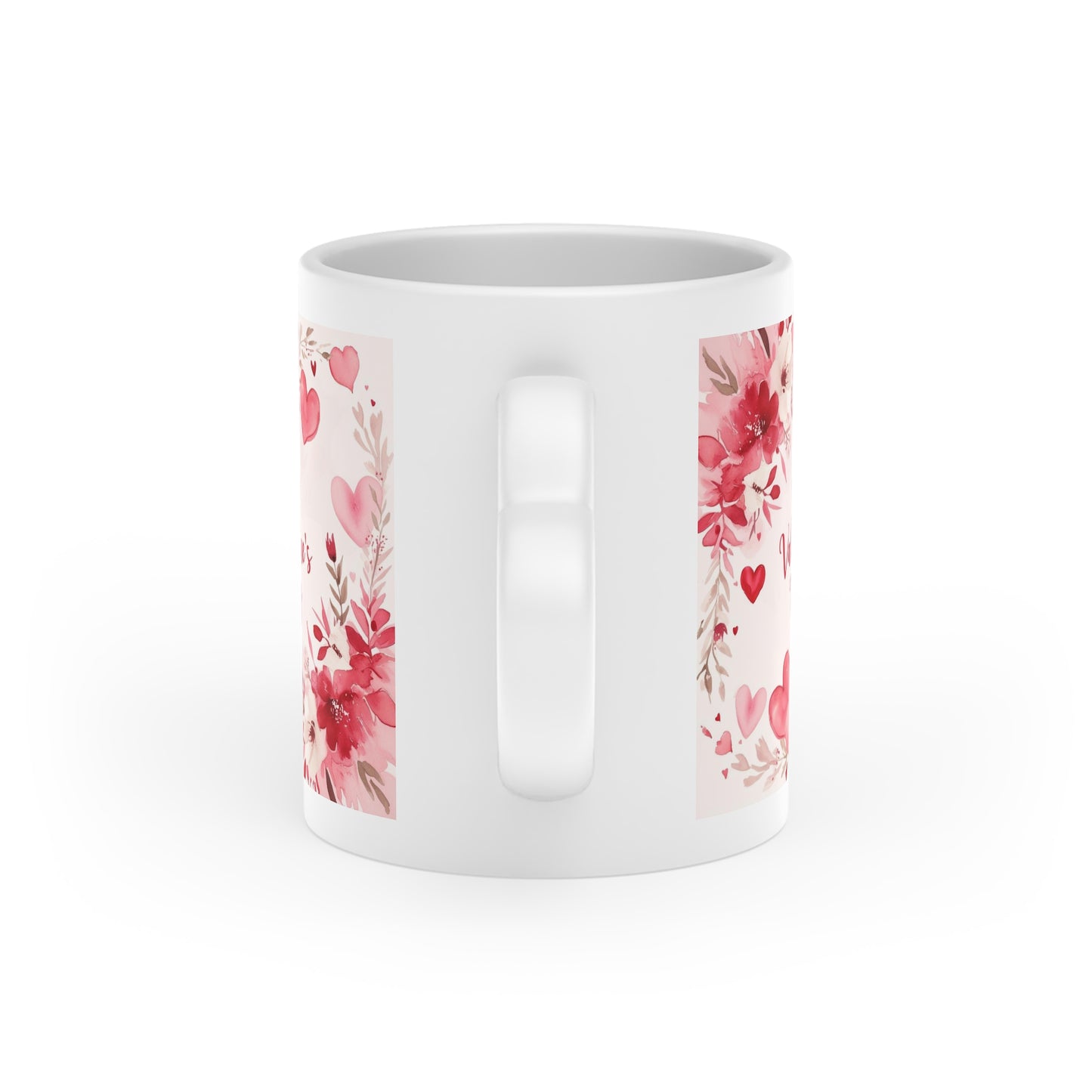 Show your love with this romantic heart-shaped mug. Perfect Valentine's Day gift for loved ones. Beautiful design, quality ceramic. Express your love!