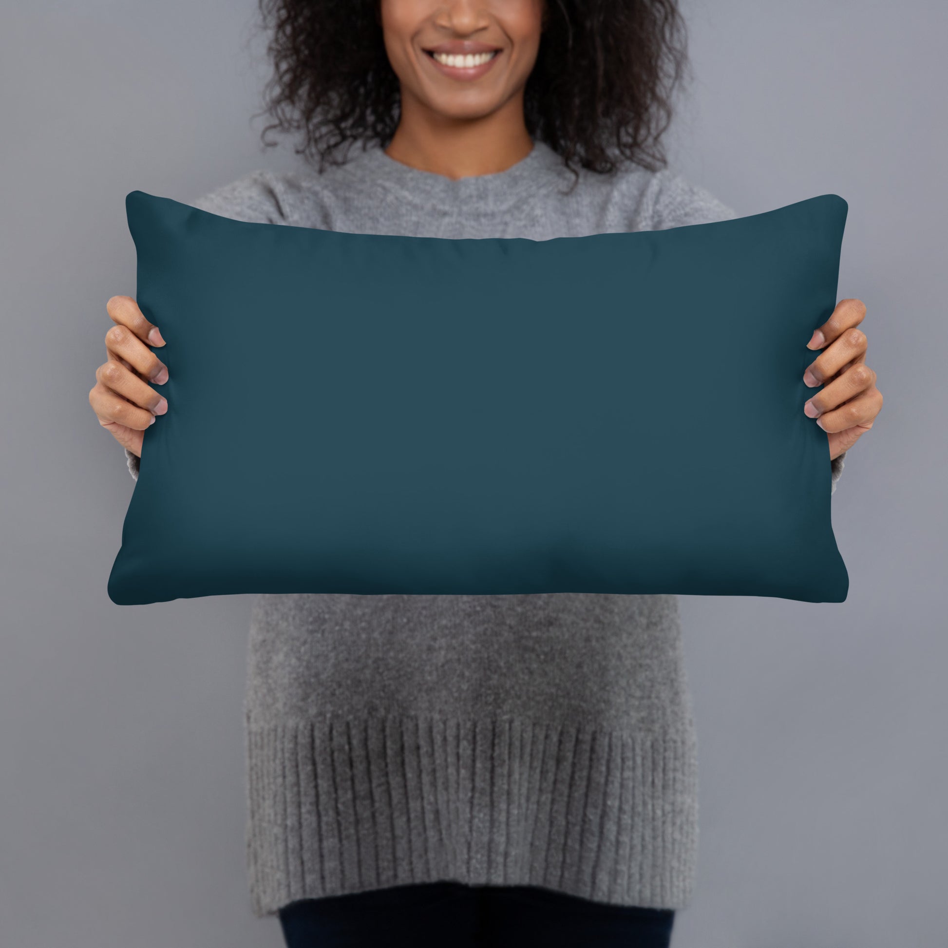 dark green and gold basic pillow