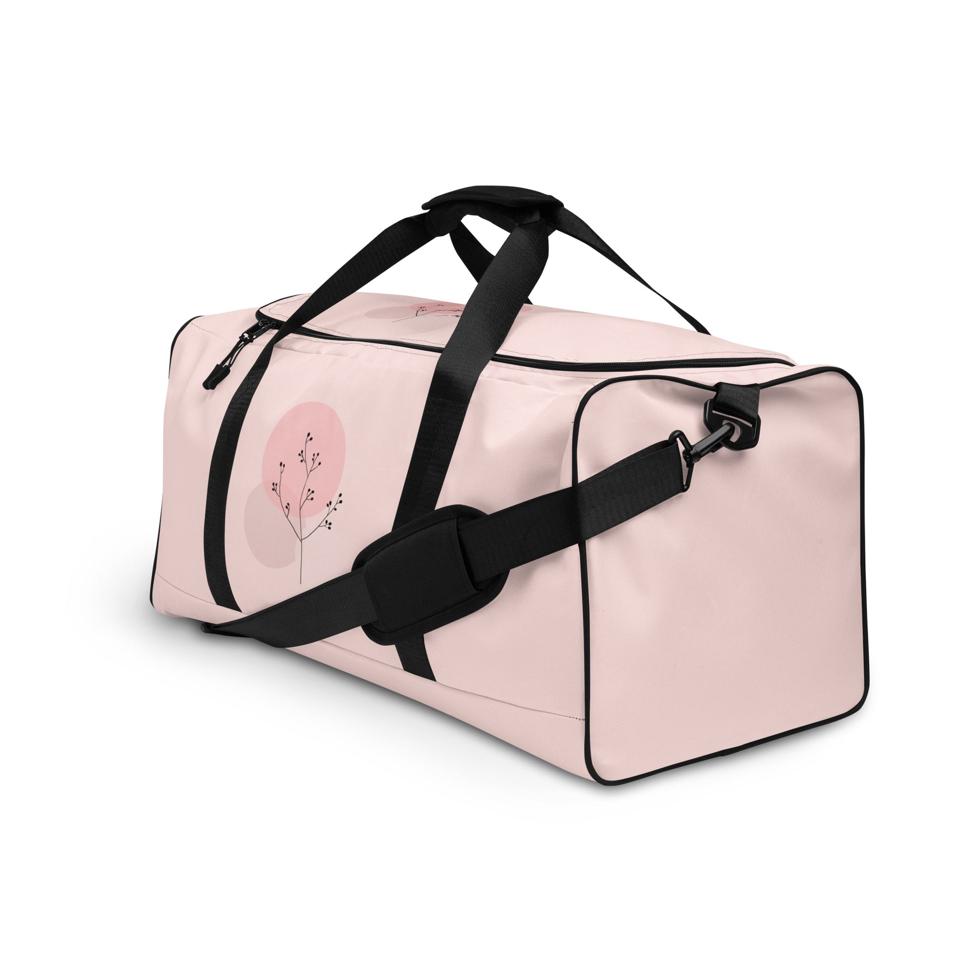 Pink Duffle Bag - Spacious Sports Travel Bag