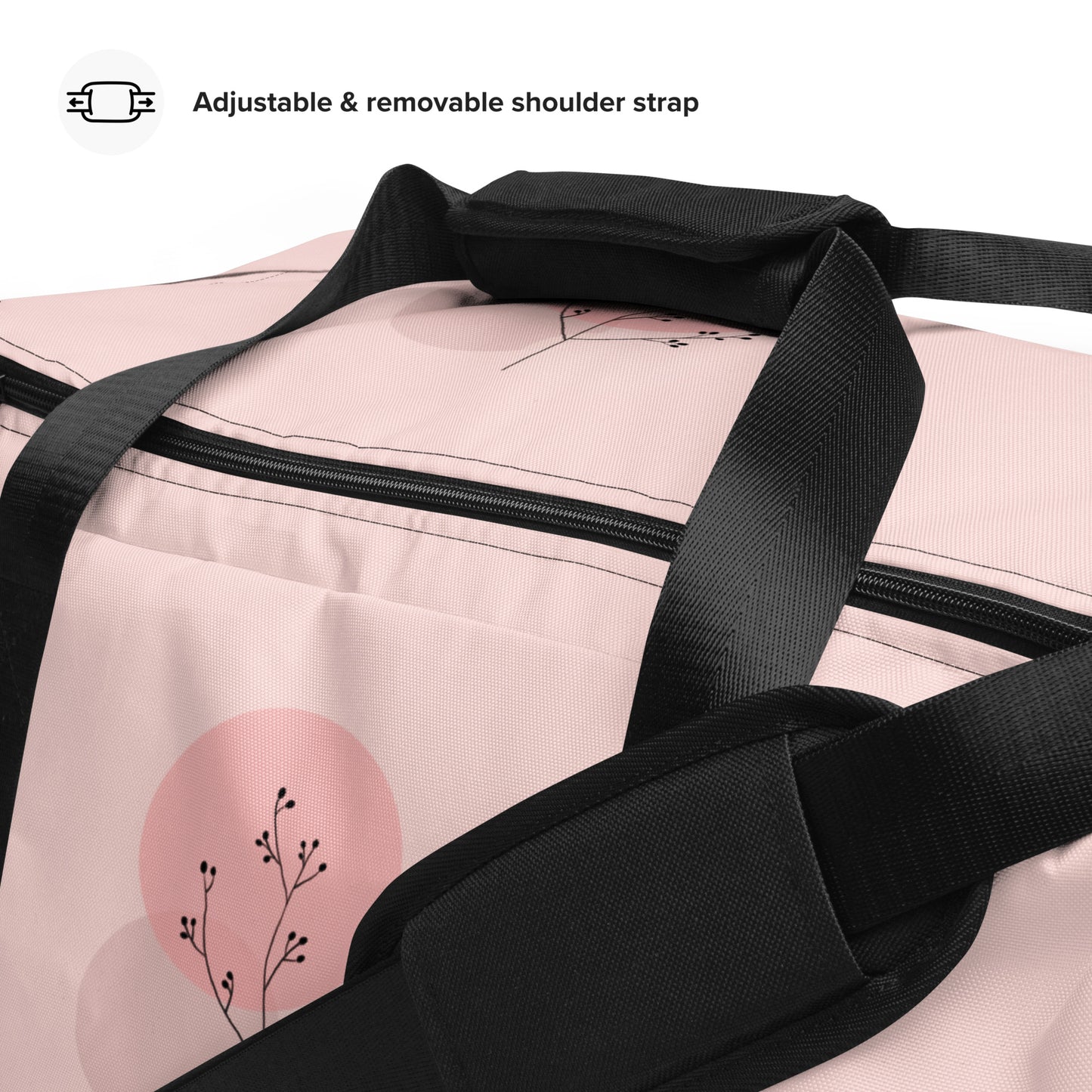 Pink Duffle Bag - Spacious Sports Travel Bag
