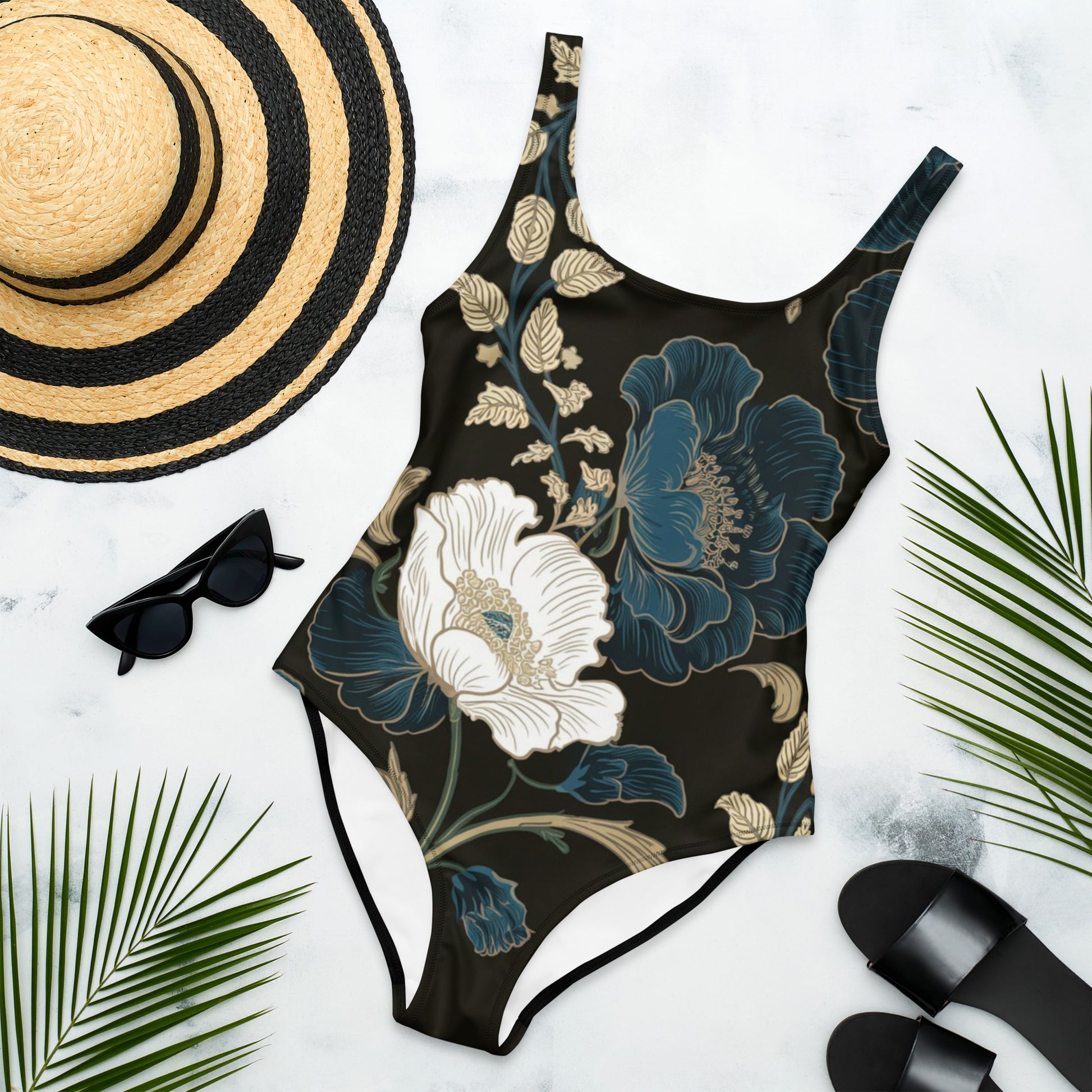 Big Flowers One-Piece Swimsuit