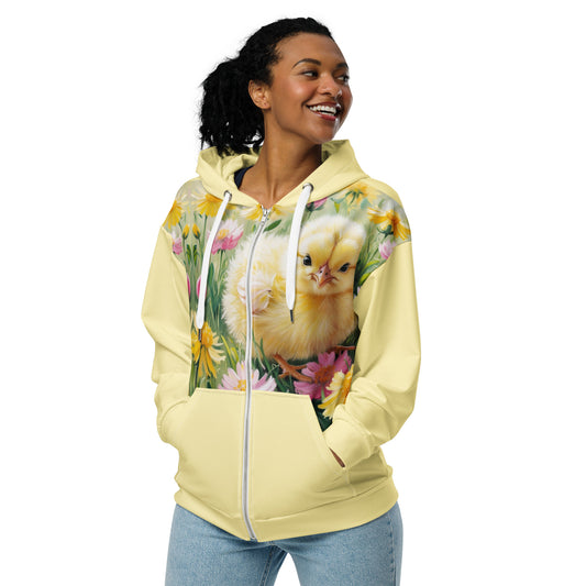 Yellow Spring zip hoodie