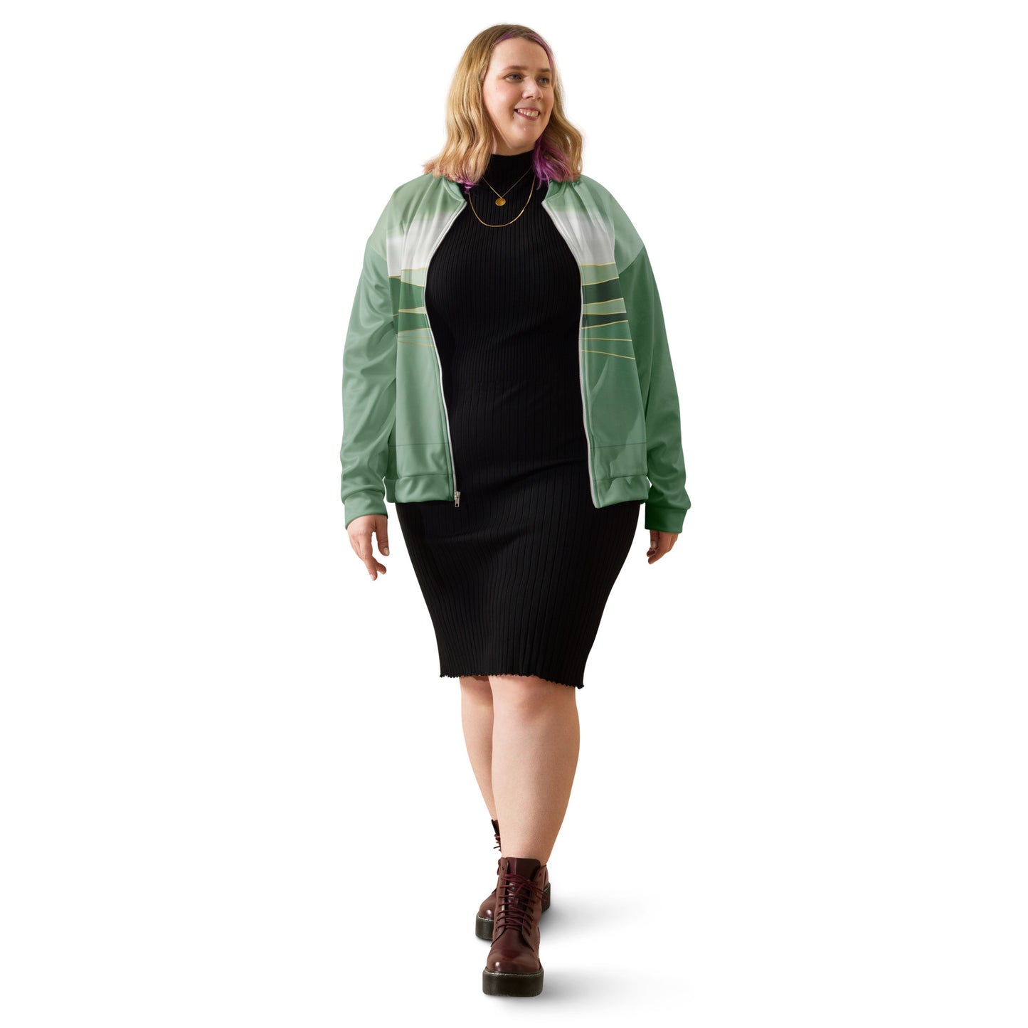Green Unisex Bomber Jacket - Stylish Casual Outerwear