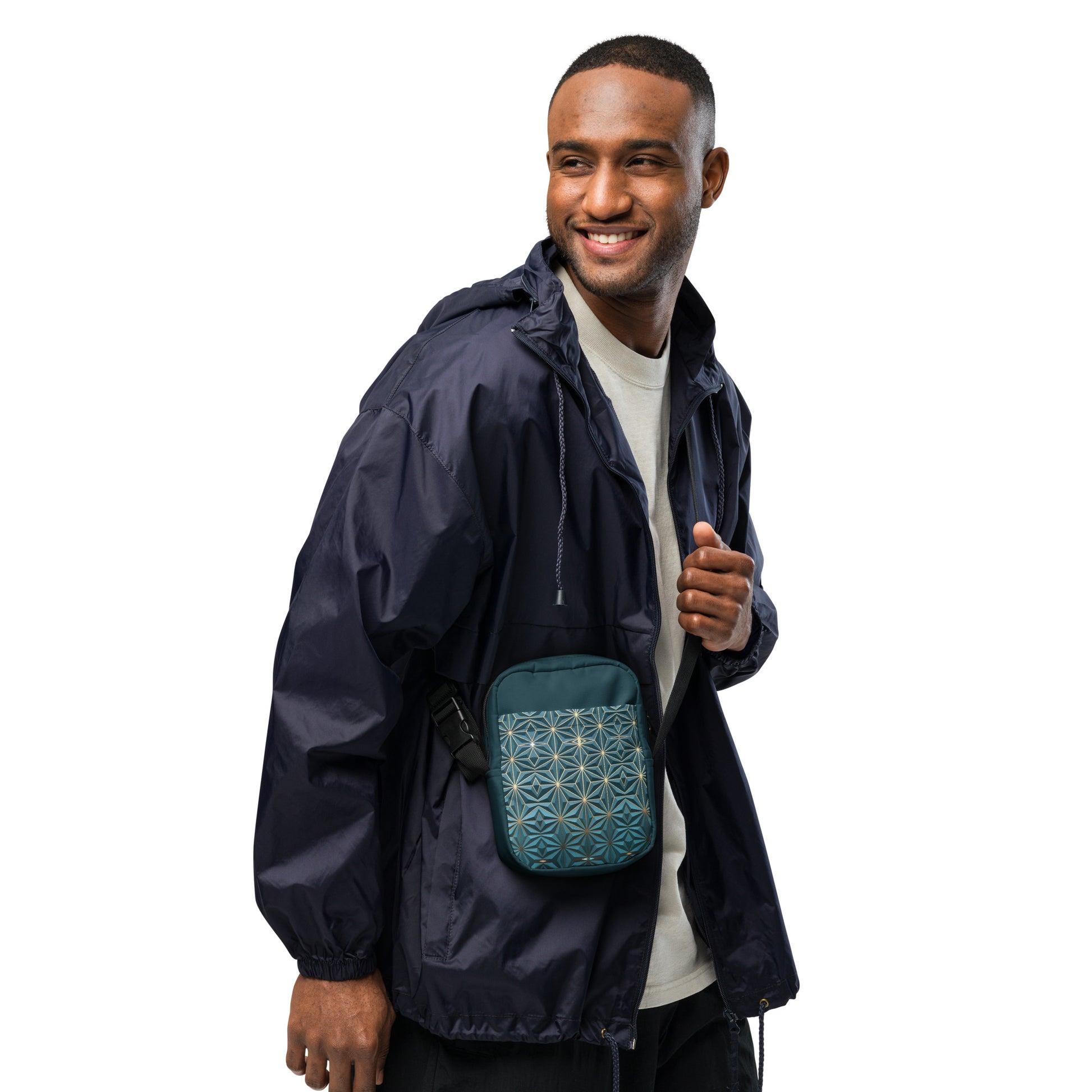 Utility crossbody bag Dark Geometry