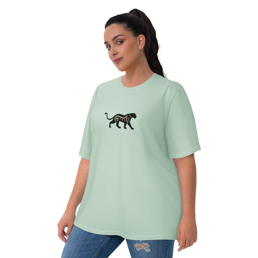 Black Cat Women's T-Shirt - Animal Print Casual Tee | Free Fashion Spirit