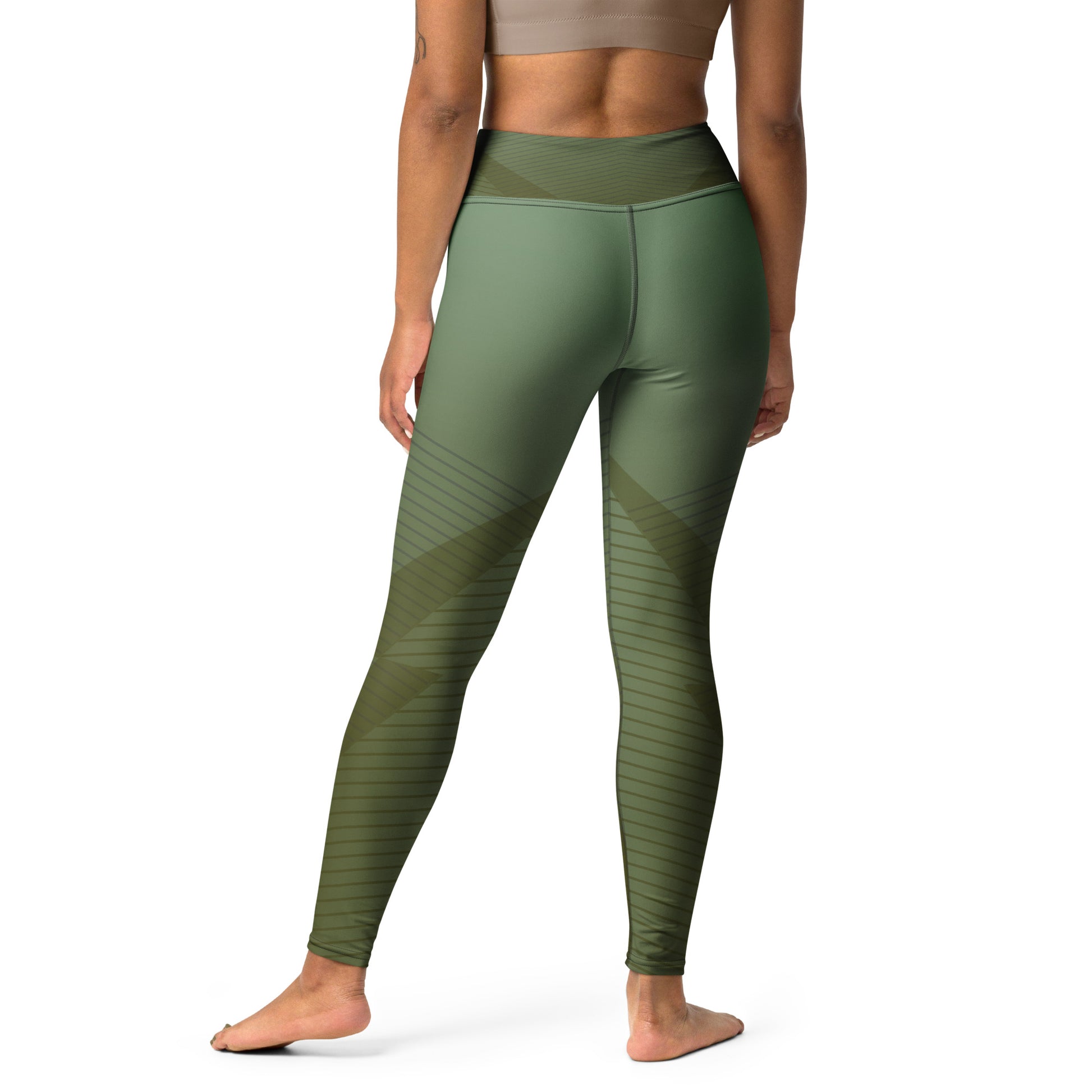 Green Yoga Leggings - High-Waisted Athletic Pants