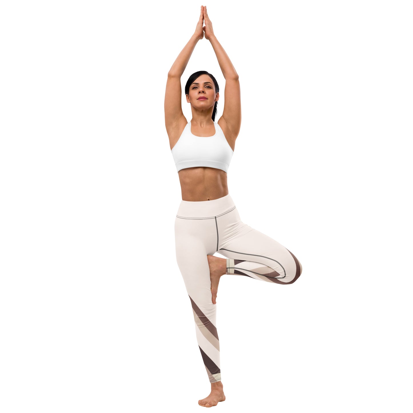 Triangle Yoga Leggins Modern Geometric Design