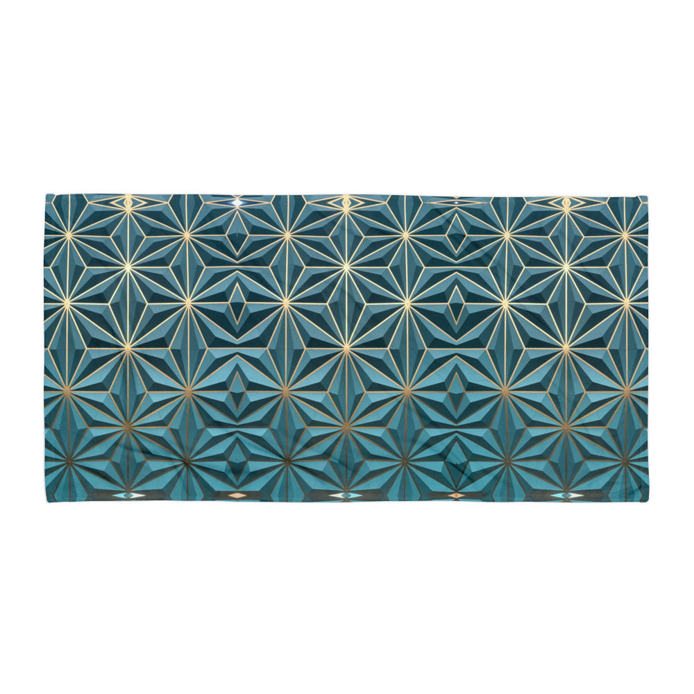 Dark Green & Gold Towel