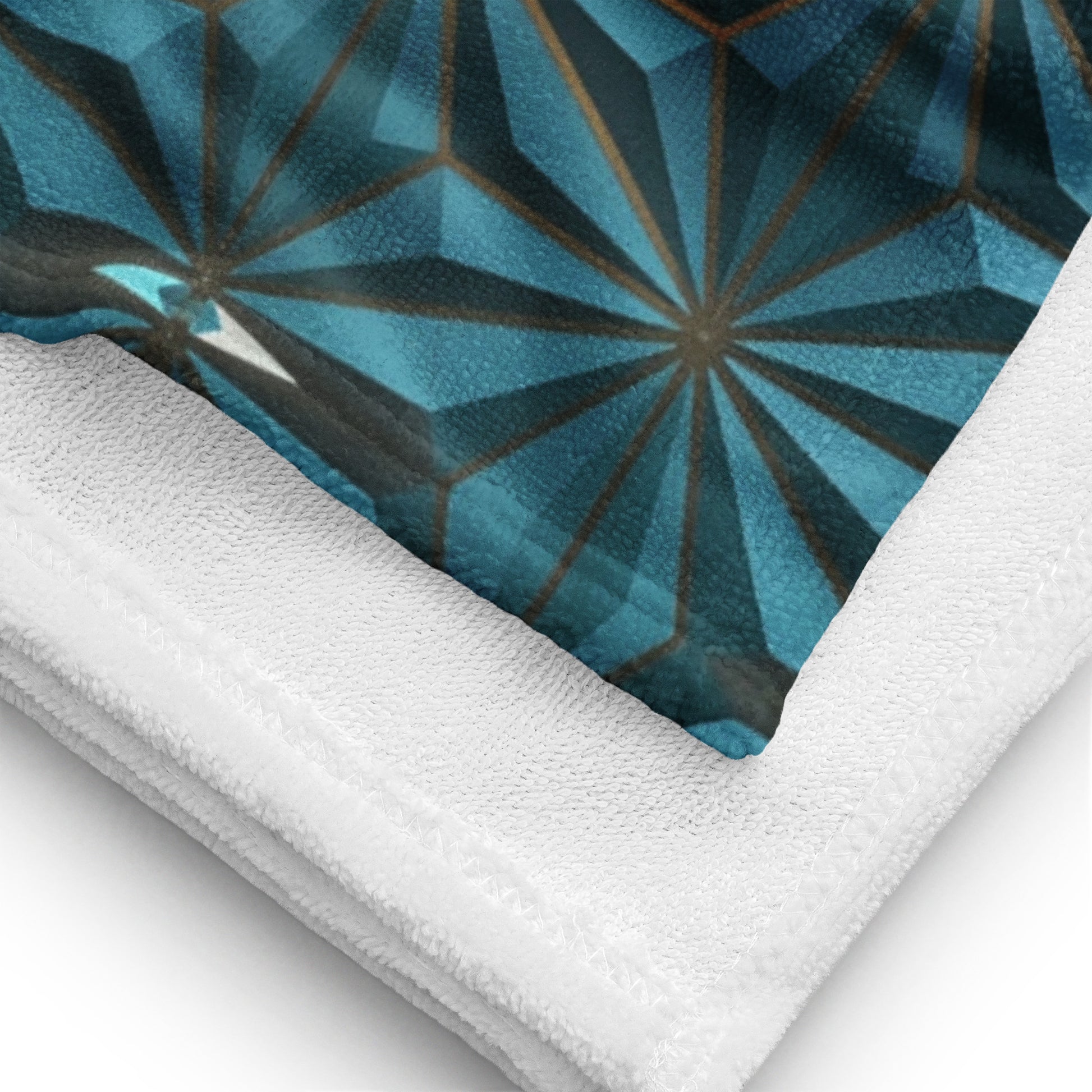 Dark Green & Gold Towel