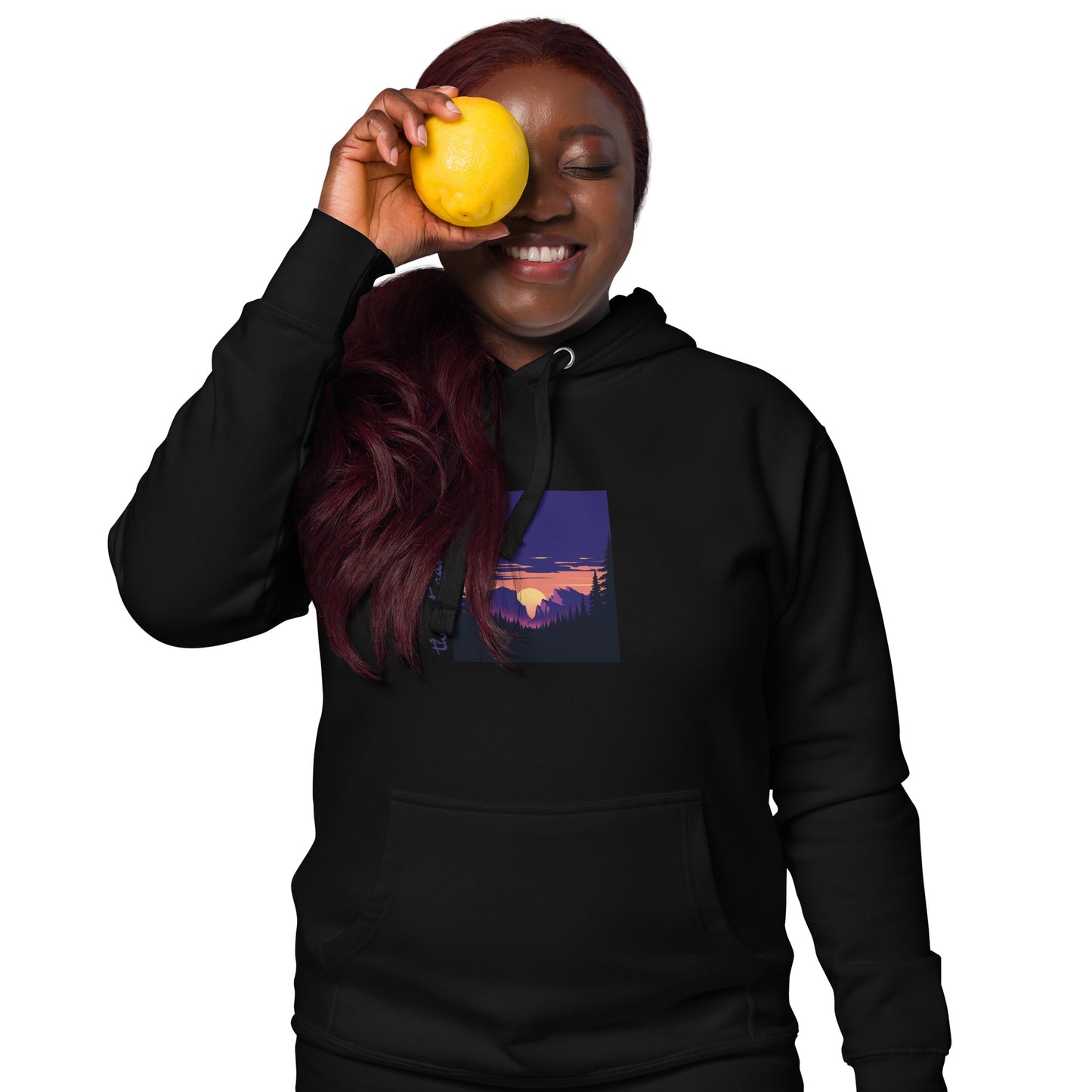Night Landscape Unisex Hoodie - Premium Scenic Sweatshirt