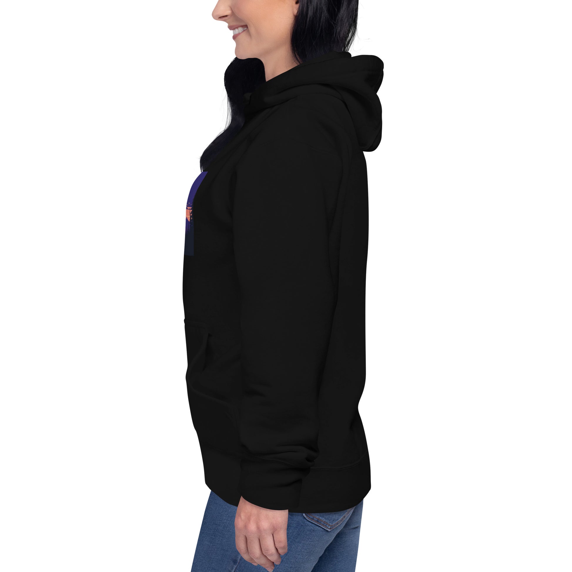 Night Landscape Unisex Hoodie - Premium Scenic Sweatshirt