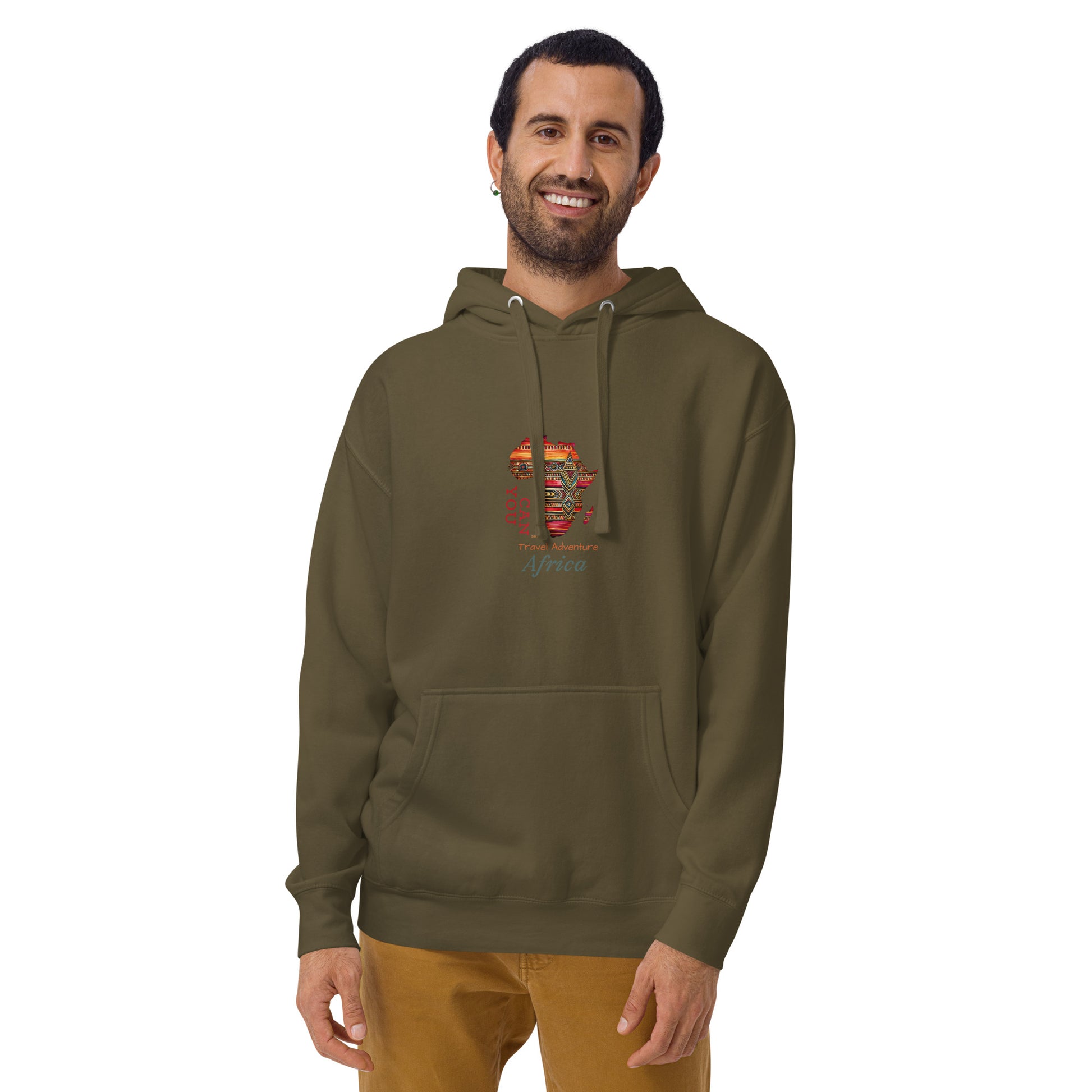 Africa Unisex Hoodie - African Design Hooded Sweatshirt