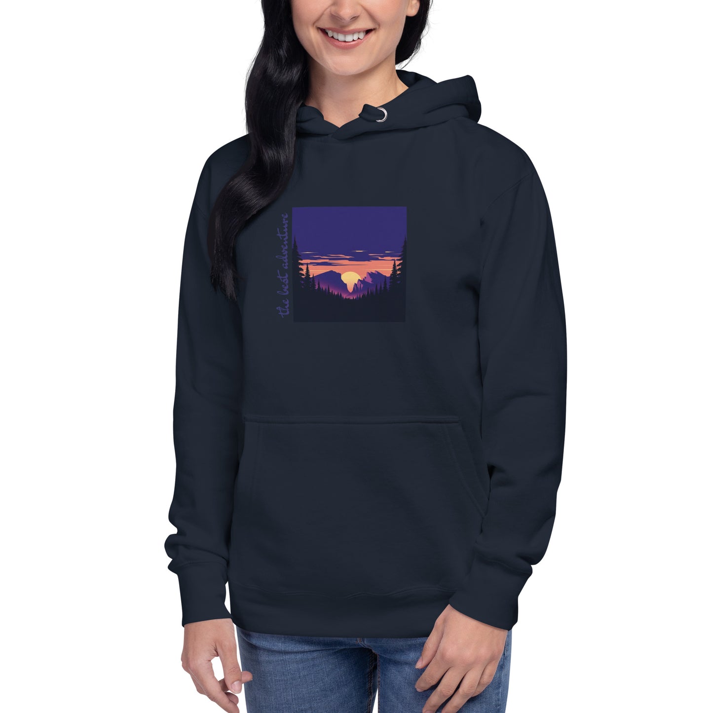 Night Landscape Unisex Hoodie - Premium Scenic Sweatshirt