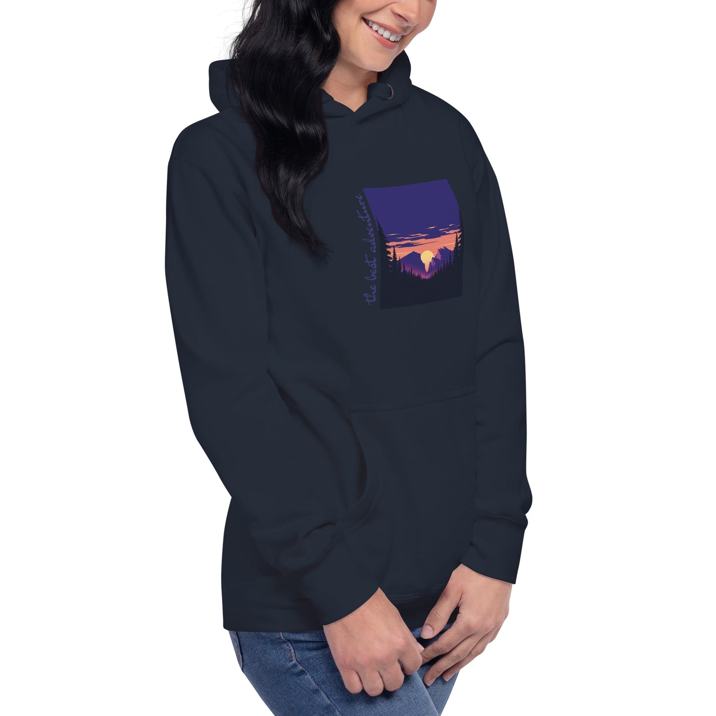 Night Landscape Unisex Hoodie - Premium Scenic Sweatshirt