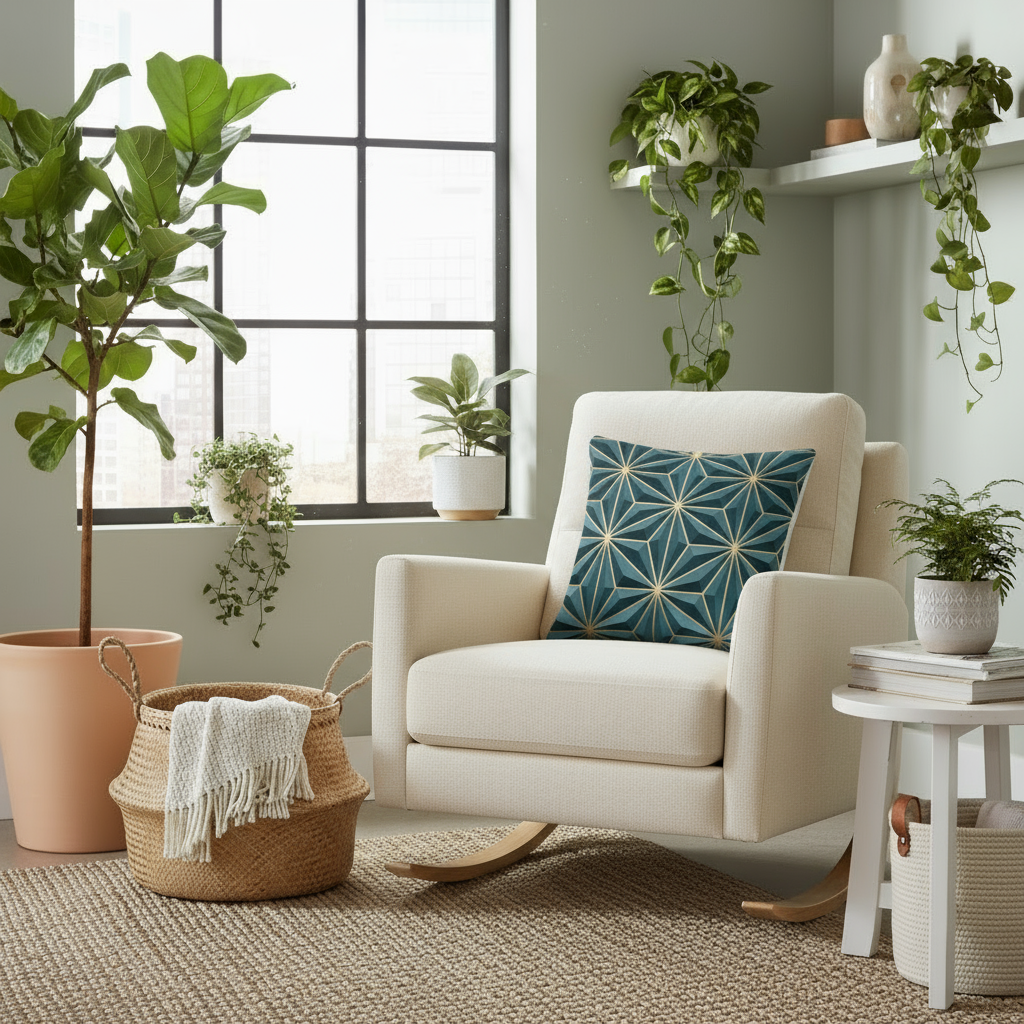 Dark Green Basic Pillow