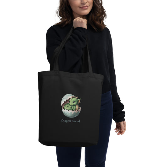 Dragon Friend Eco Tote Bag - Sustainable Fantasy Shopping Bag