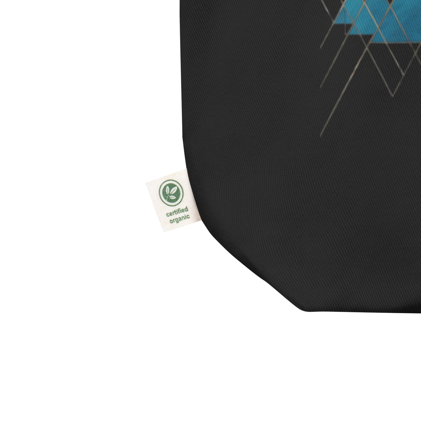 Blue Triangles Eco Tote Bag Lifestyle
