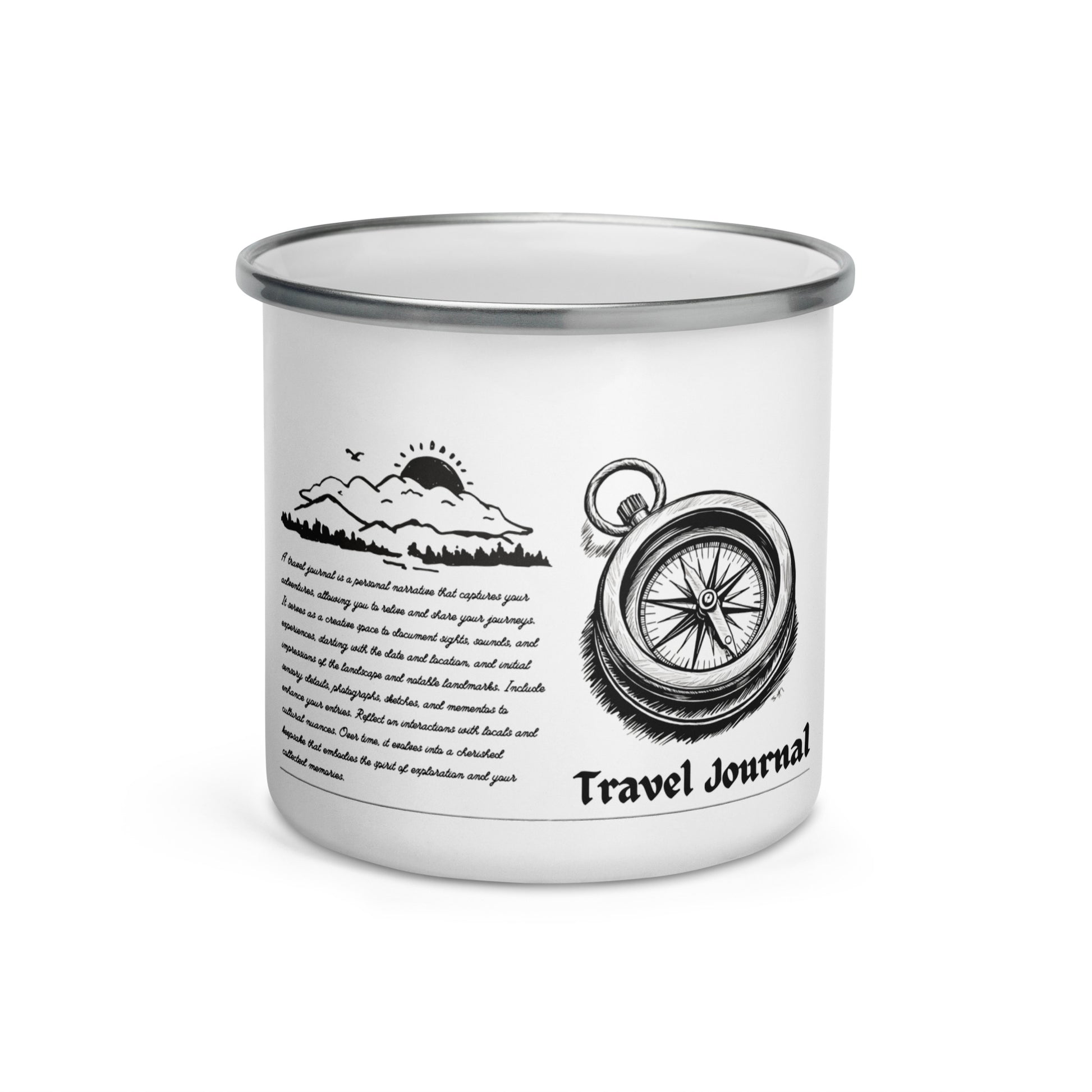 Mountains Enamel Mug - Outdoor Camping Coffee Mug