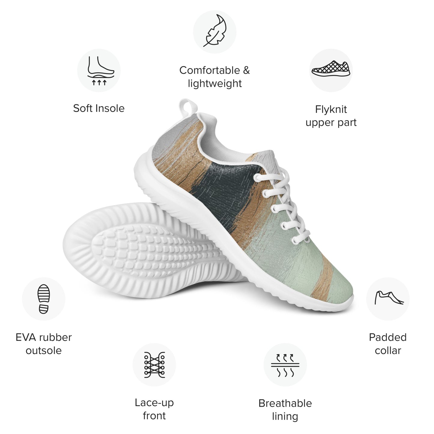Men’s athletic shoes Abstract Waves