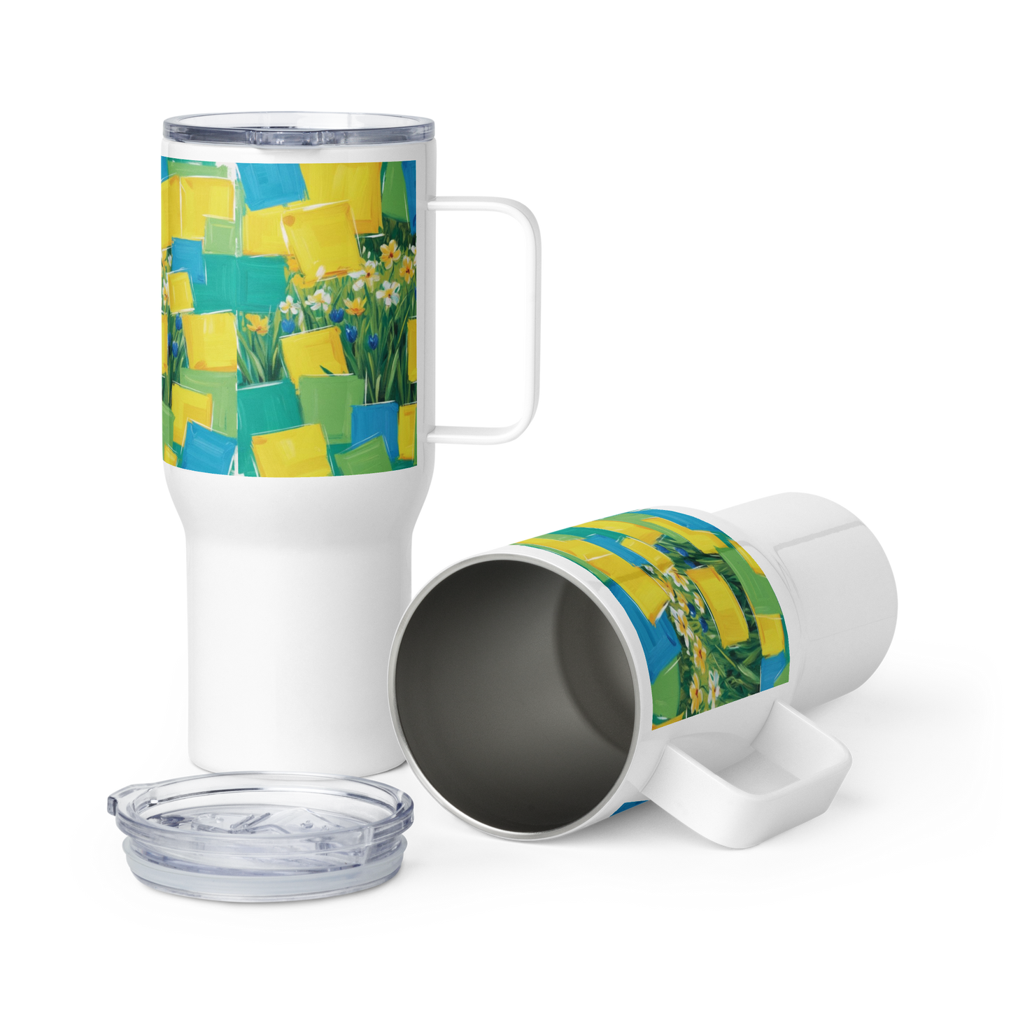 Travel mug with a handle Spring