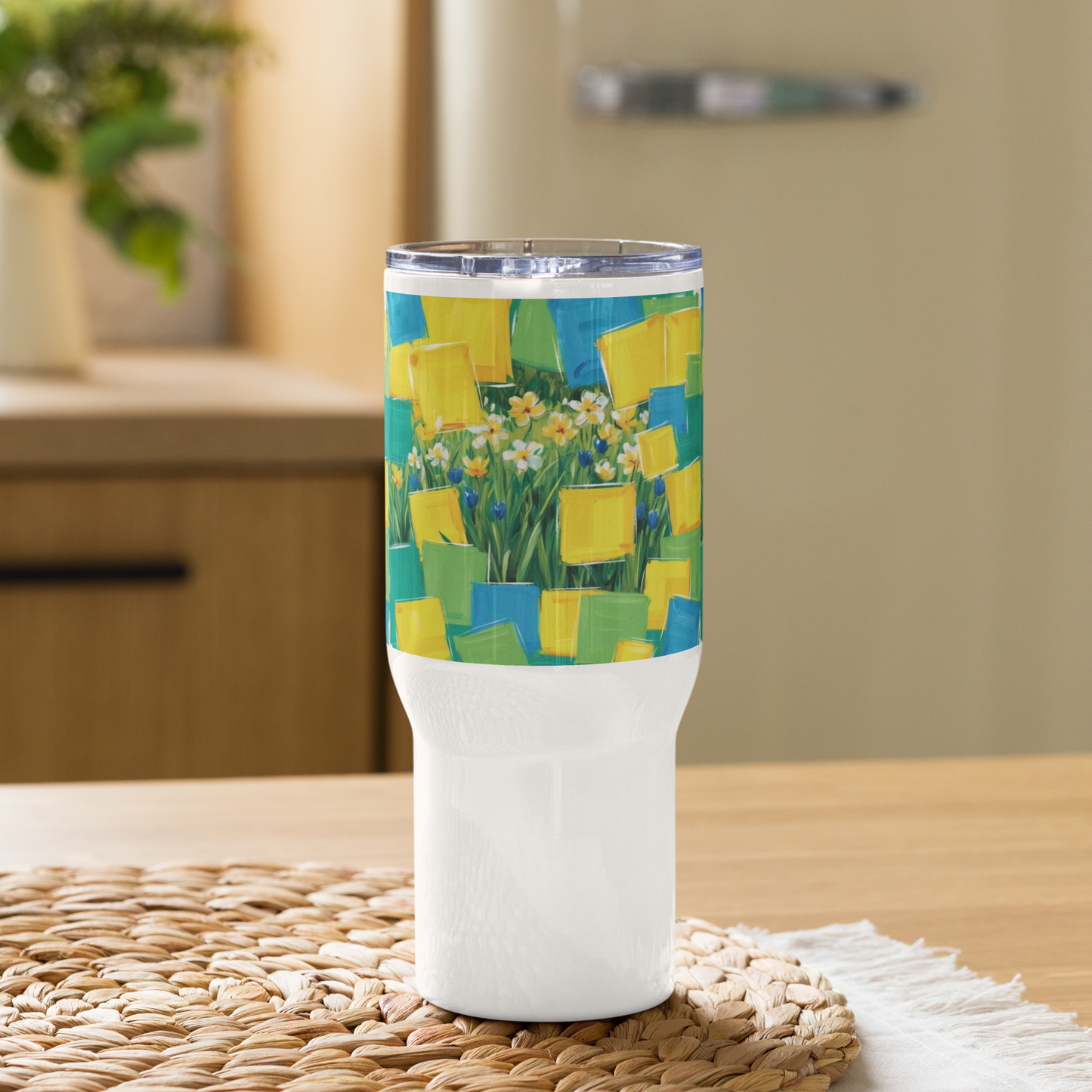 Travel mug with a handle Spring