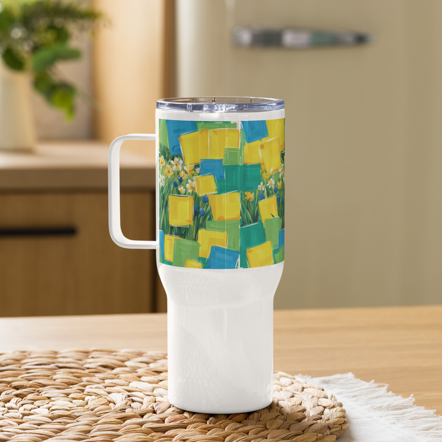 Travel mug with a handle Spring