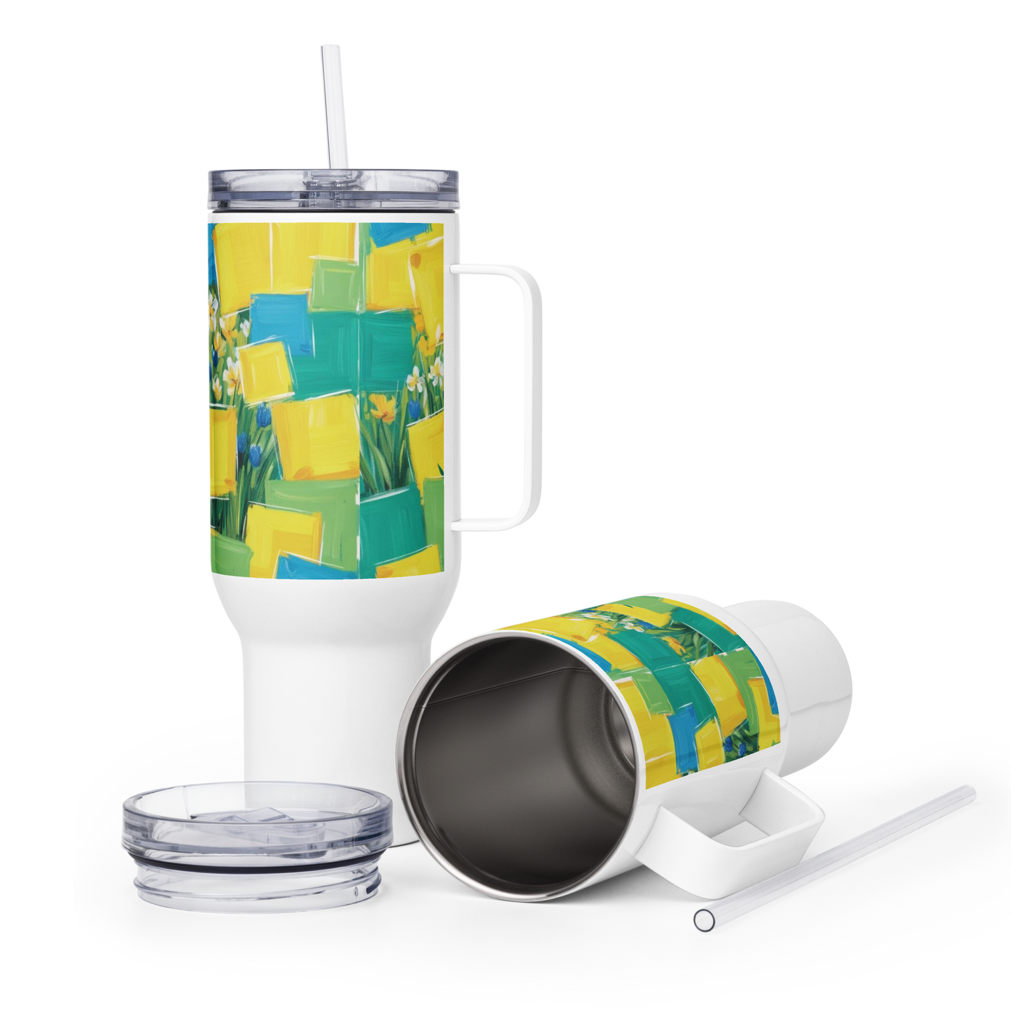 Travel mug with a handle Spring