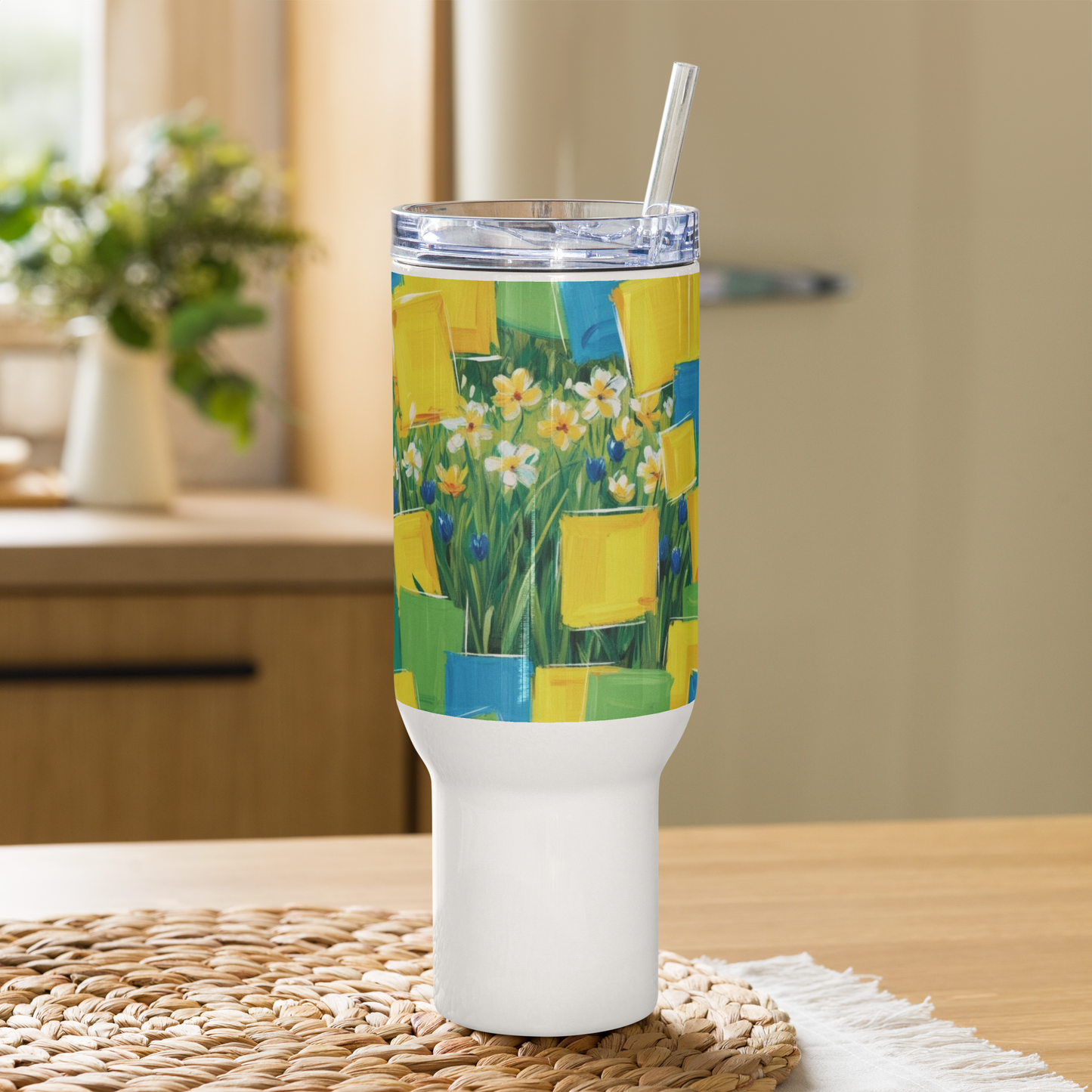 Travel mug with a handle Spring
