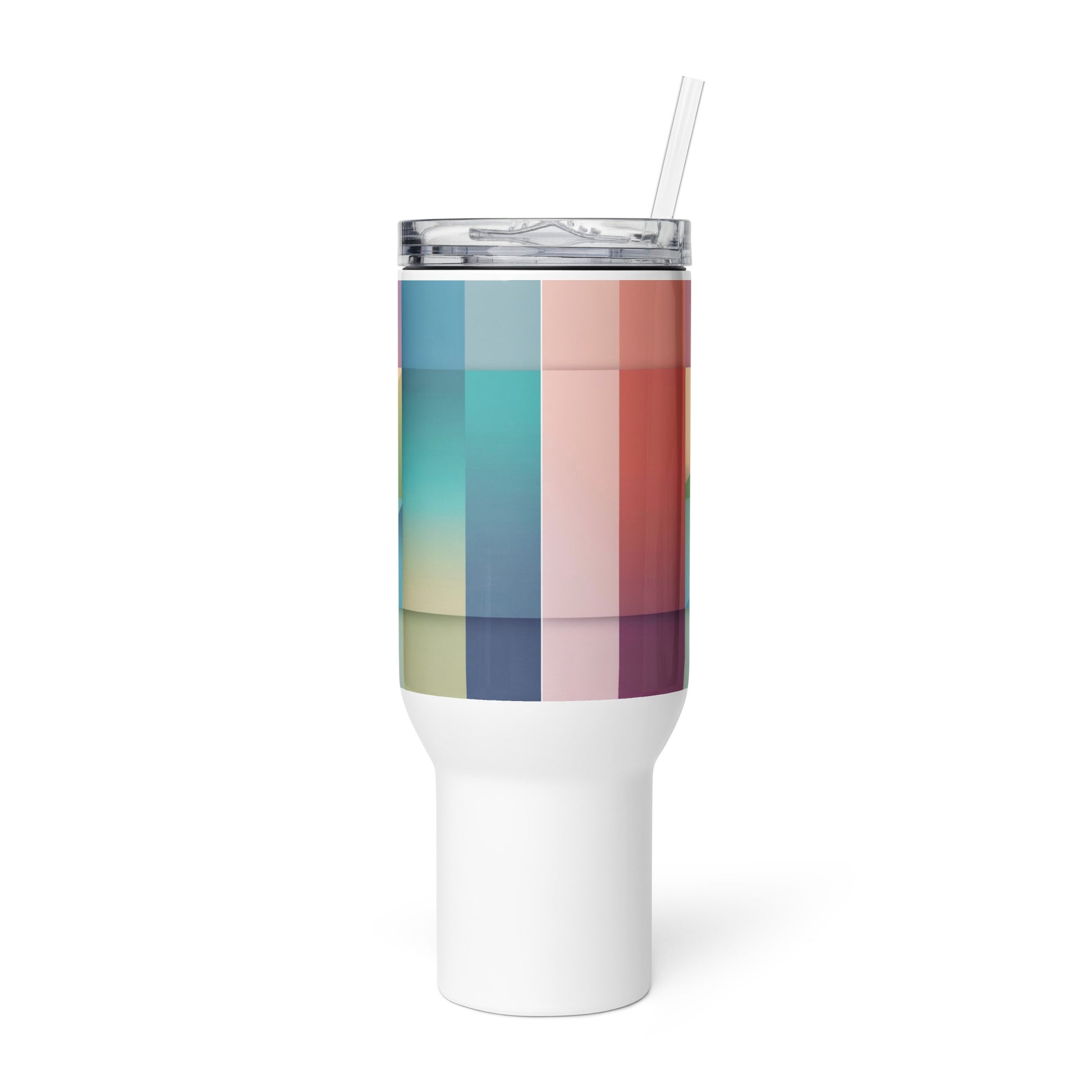 Colorful Travel Mug with Handle - Insulated Stainless Steel | Free Fashion Spirit