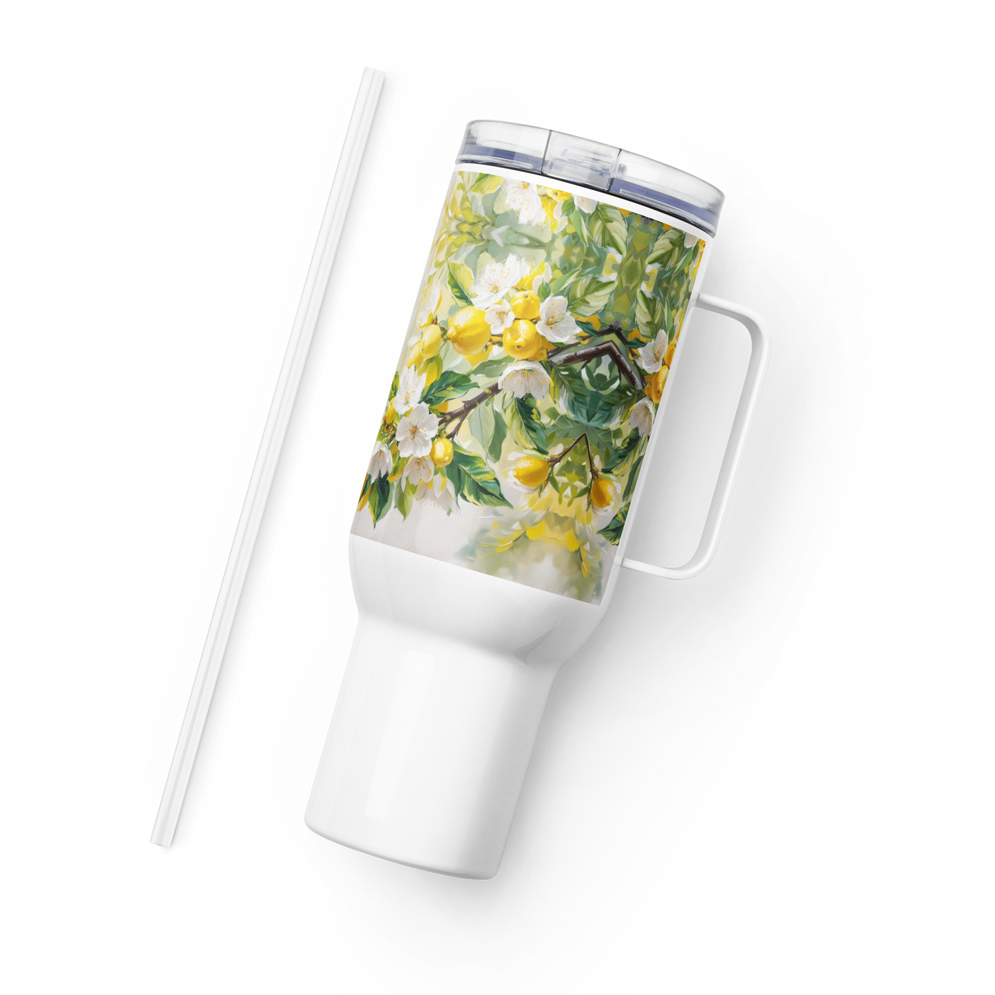 Travel mug with a handle Citrus