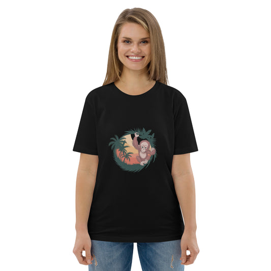 Monkey Unisex Organic Cotton T-Shirt