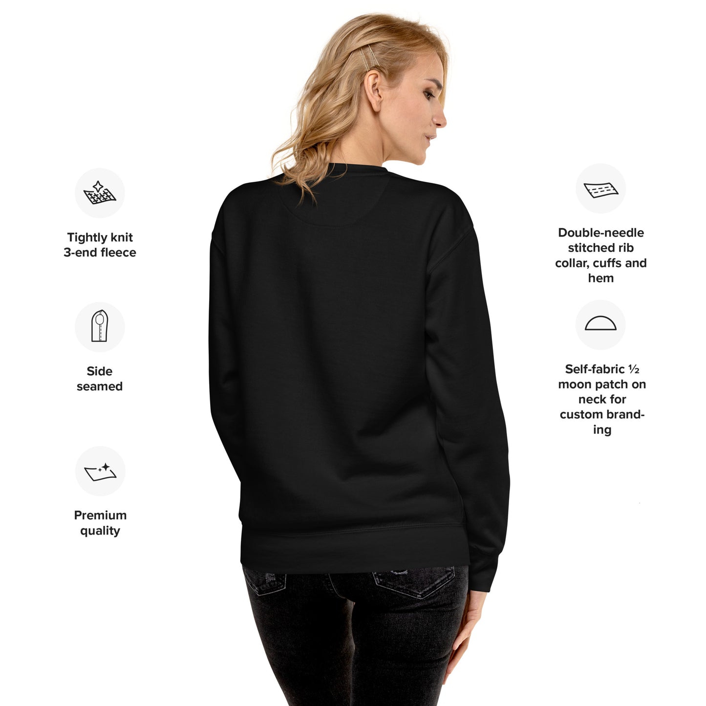 Cute Cat Unisex Premium Sweatshirt - Adorable Feline Design