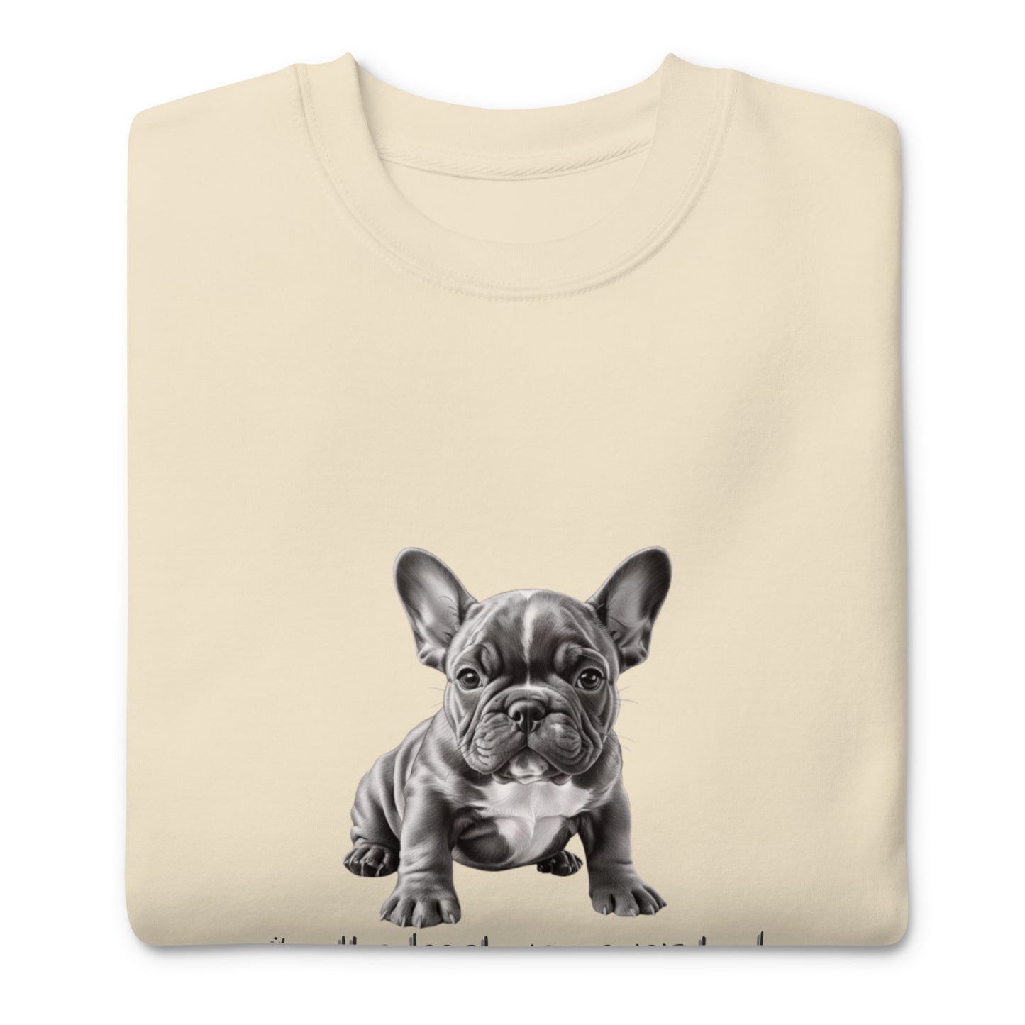 Pug Unisex Premium Sweatshirt - Cute Pug Design Hoodie