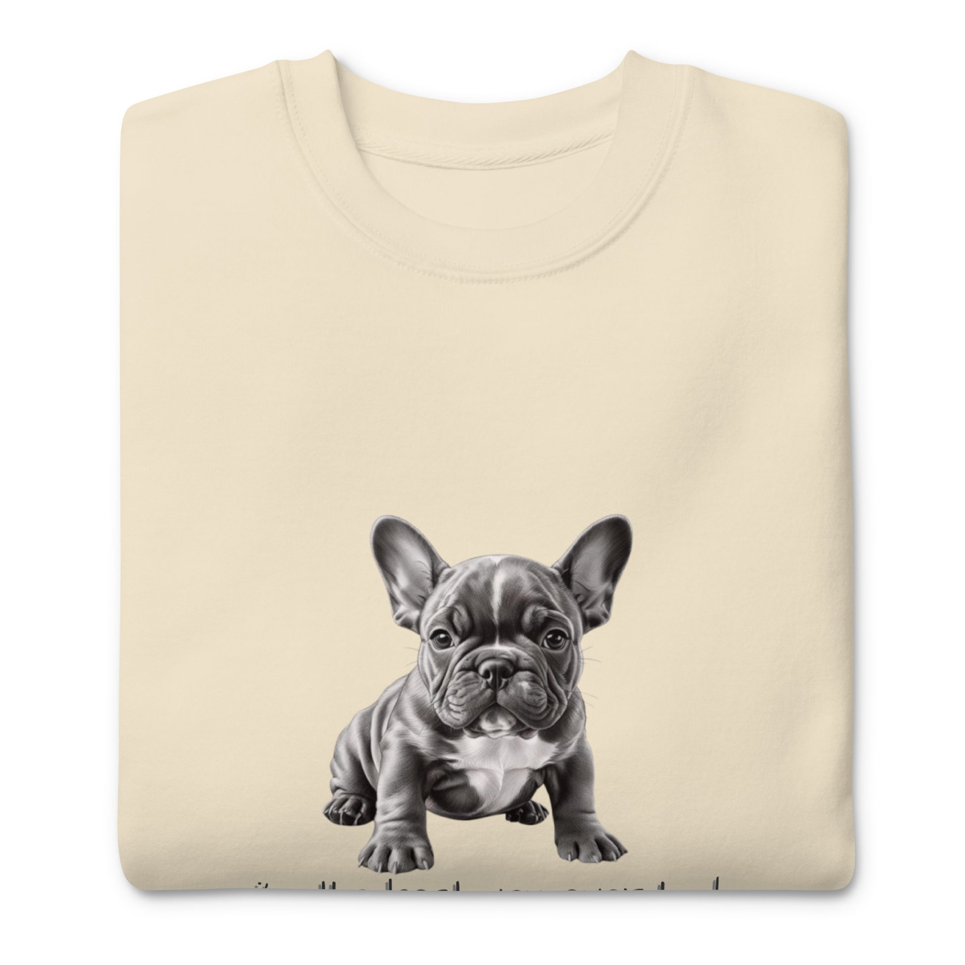 Pug Unisex Premium Sweatshirt - Cute Pug Design Hoodie