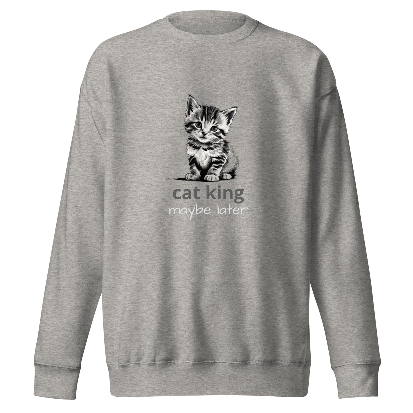 Cute Cat Unisex Premium Sweatshirt - Adorable Feline Design