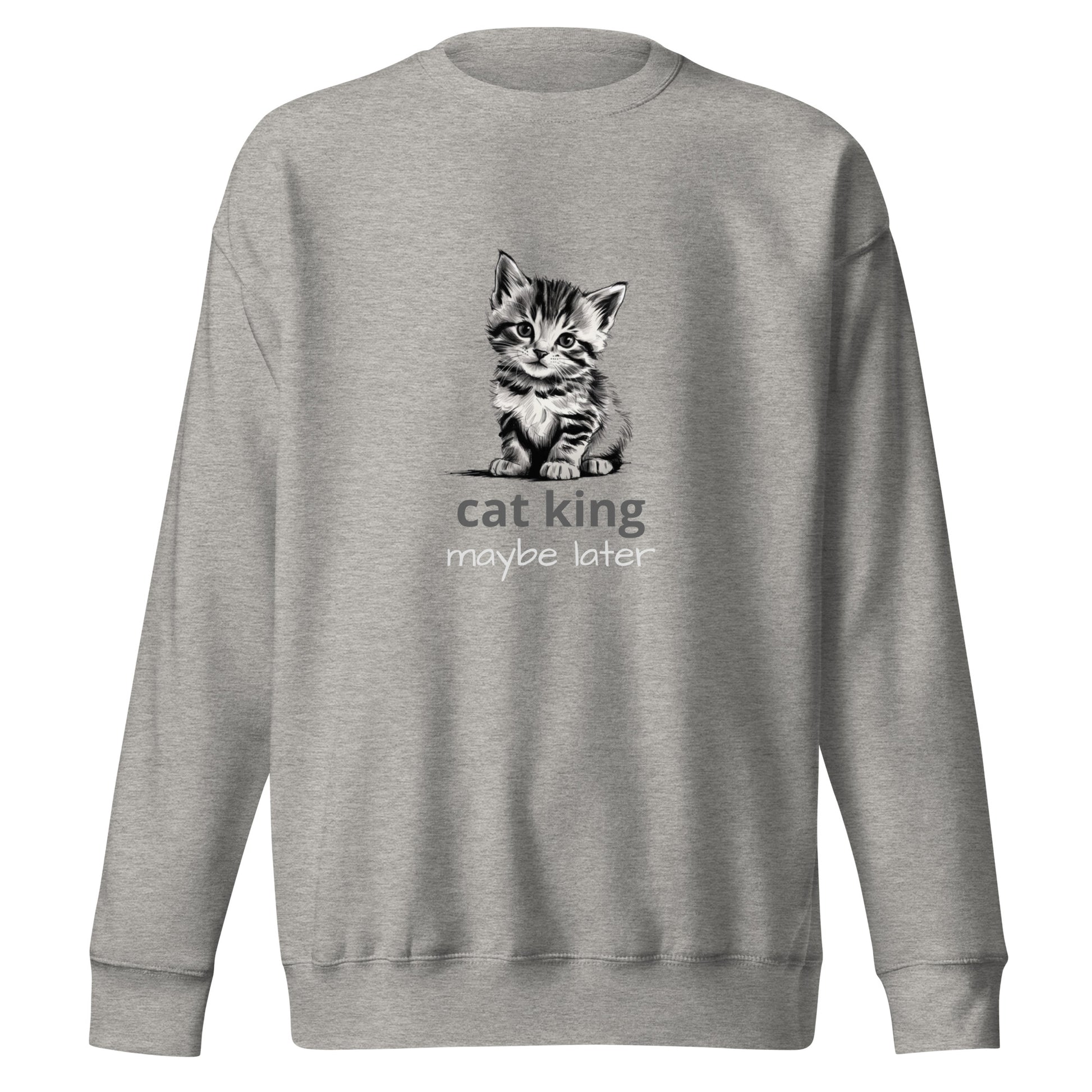 Cute Cat Unisex Premium Sweatshirt - Adorable Feline Design