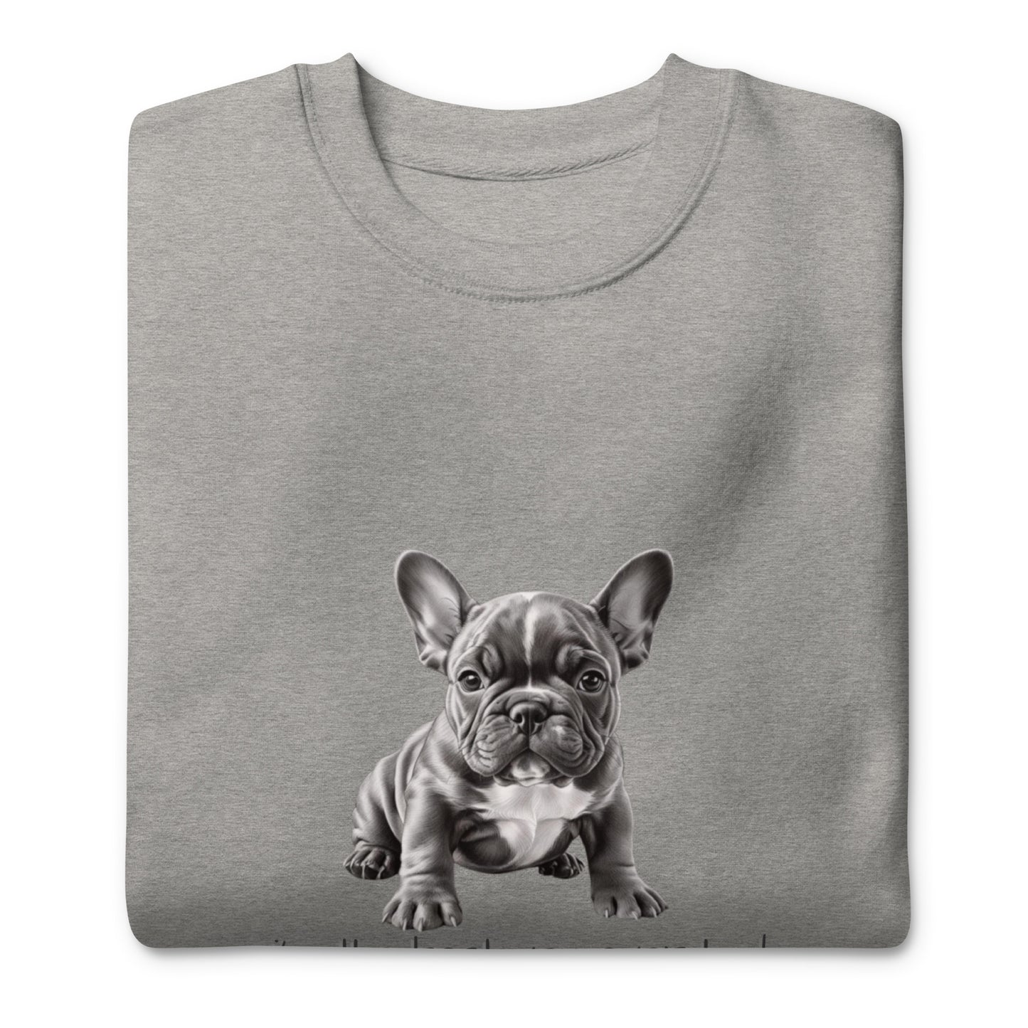 Pug Unisex Premium Sweatshirt - Cute Pug Design Hoodie