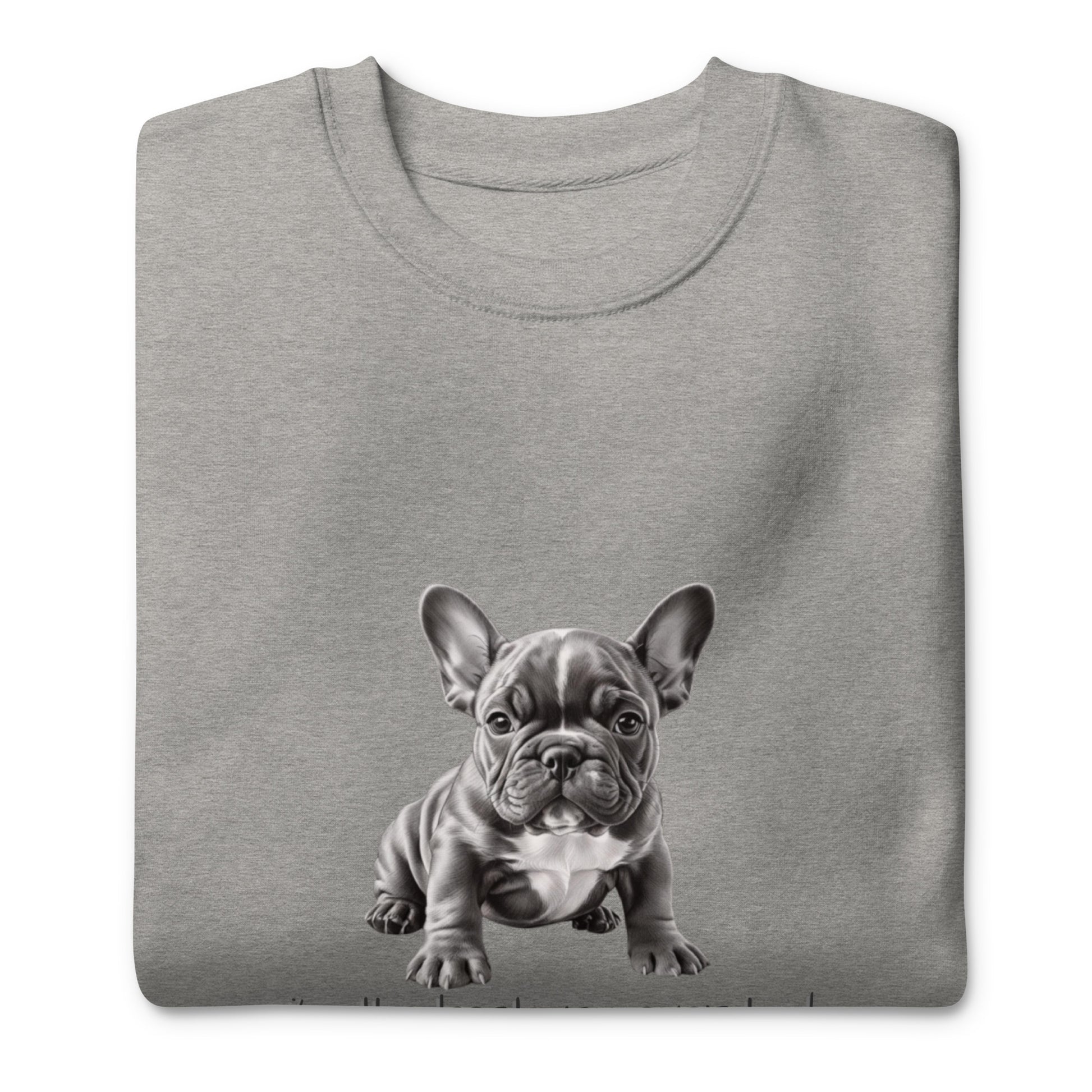 Pug Unisex Premium Sweatshirt - Cute Pug Design Hoodie