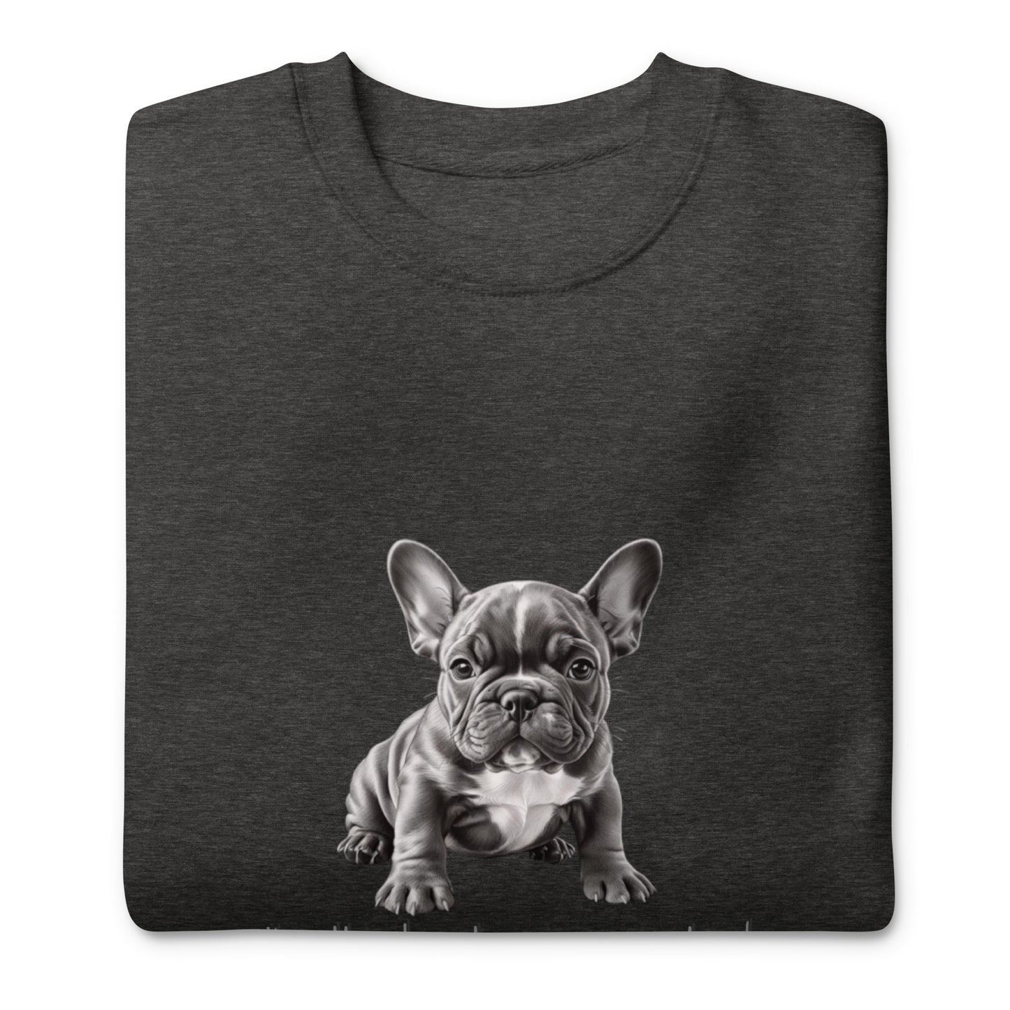 Pug Unisex Premium Sweatshirt - Cute Pug Design Hoodie