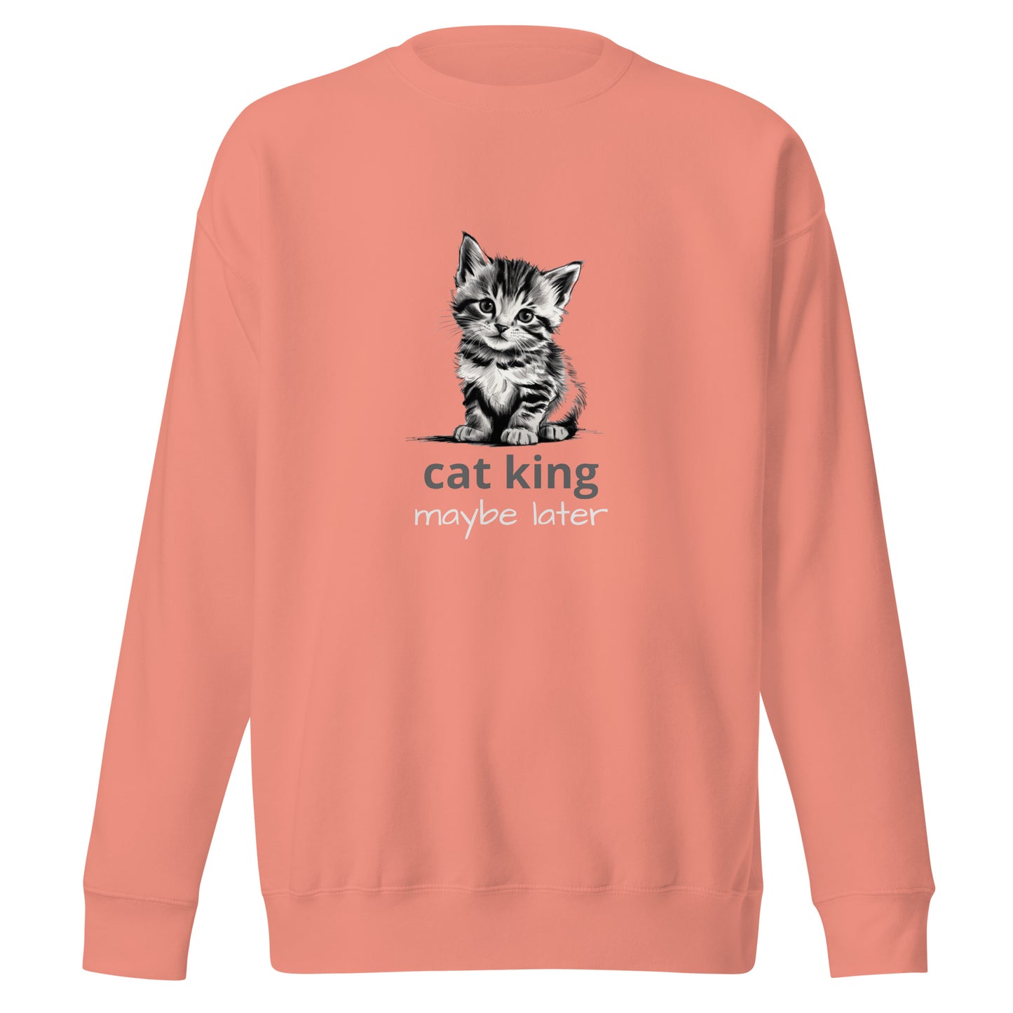 Cute Cat Unisex Premium Sweatshirt - Adorable Feline Design