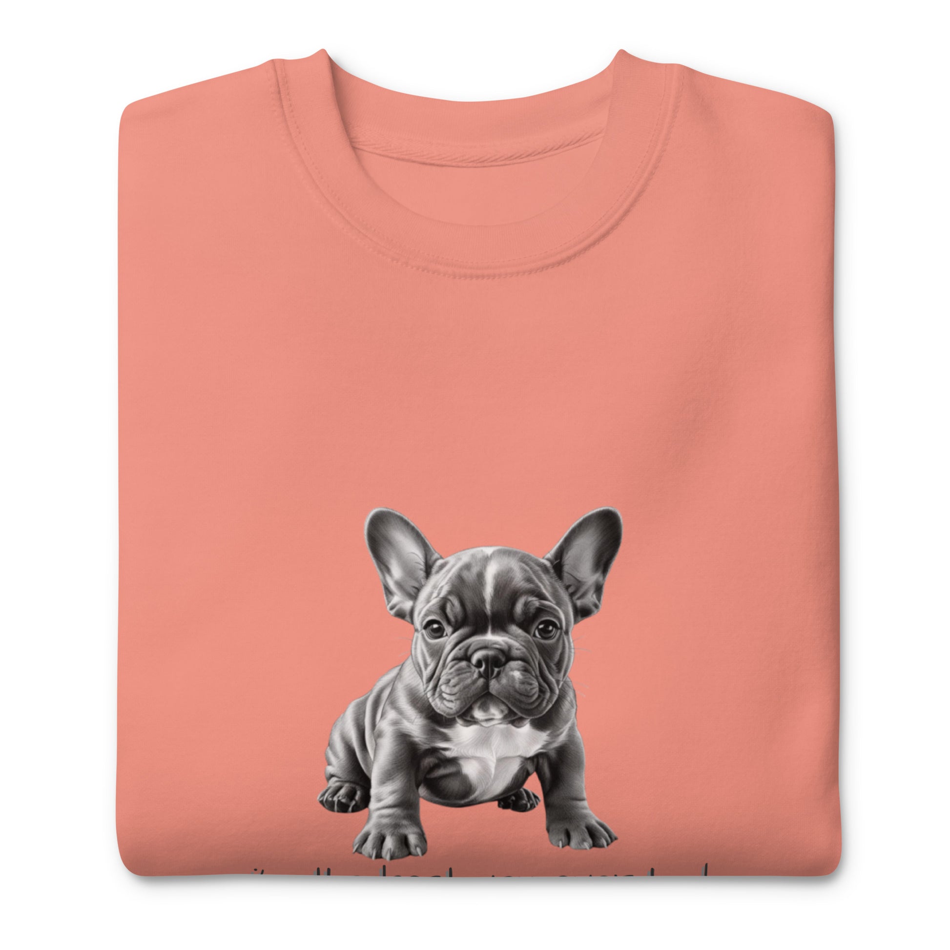 Pug Unisex Premium Sweatshirt - Cute Pug Design Hoodie