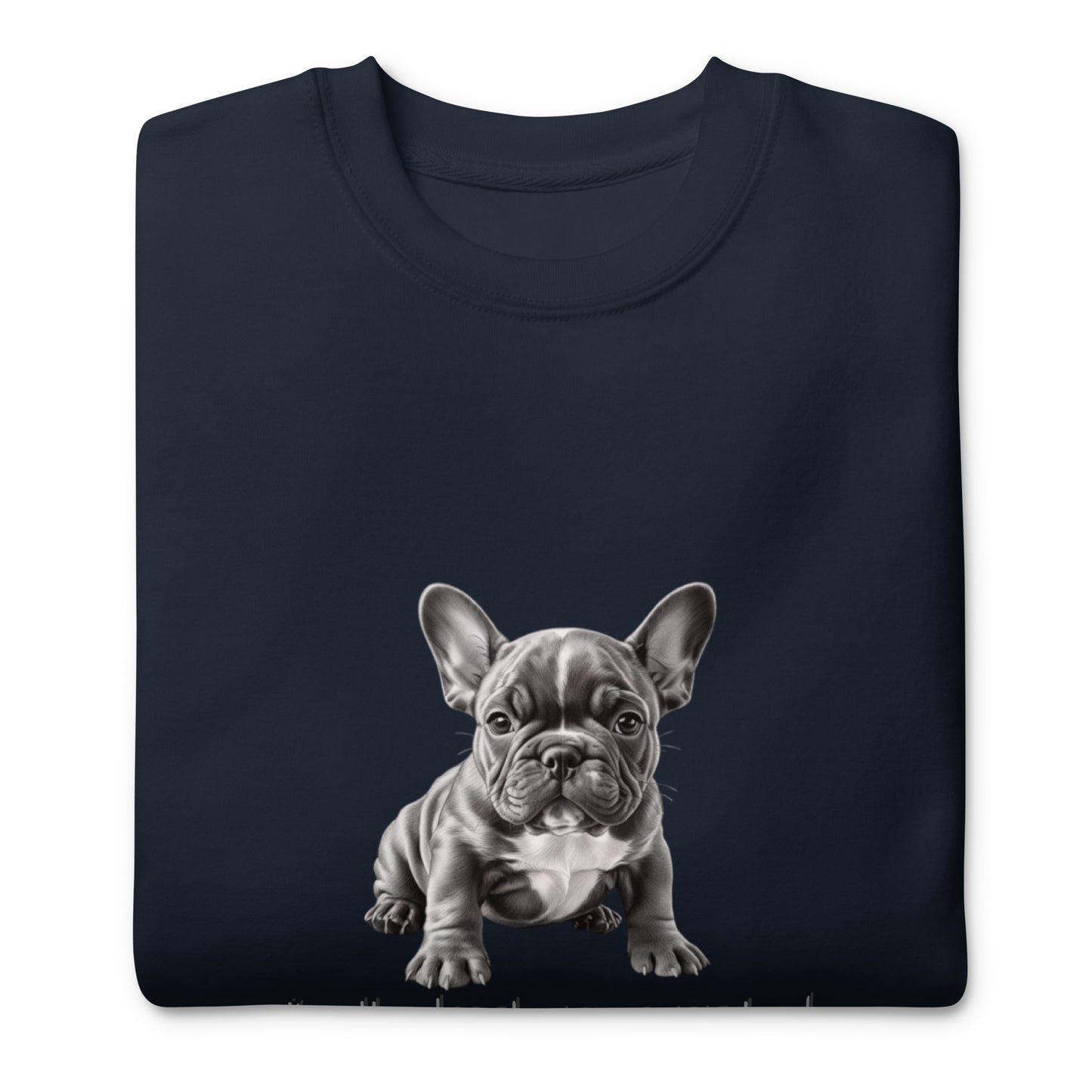 Pug Unisex Premium Sweatshirt - Cute Pug Design Hoodie