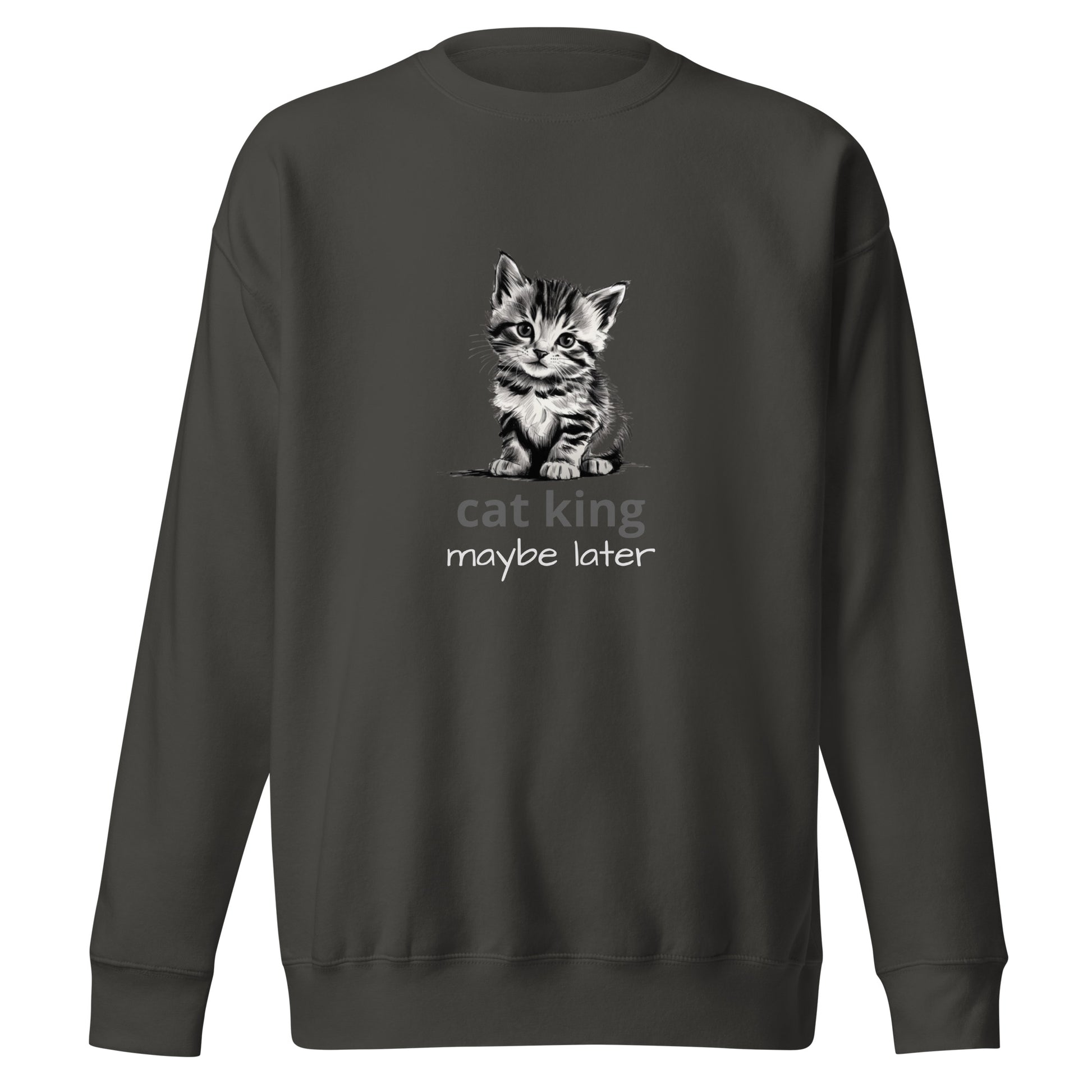 Cute Cat Unisex Premium Sweatshirt - Adorable Feline Design