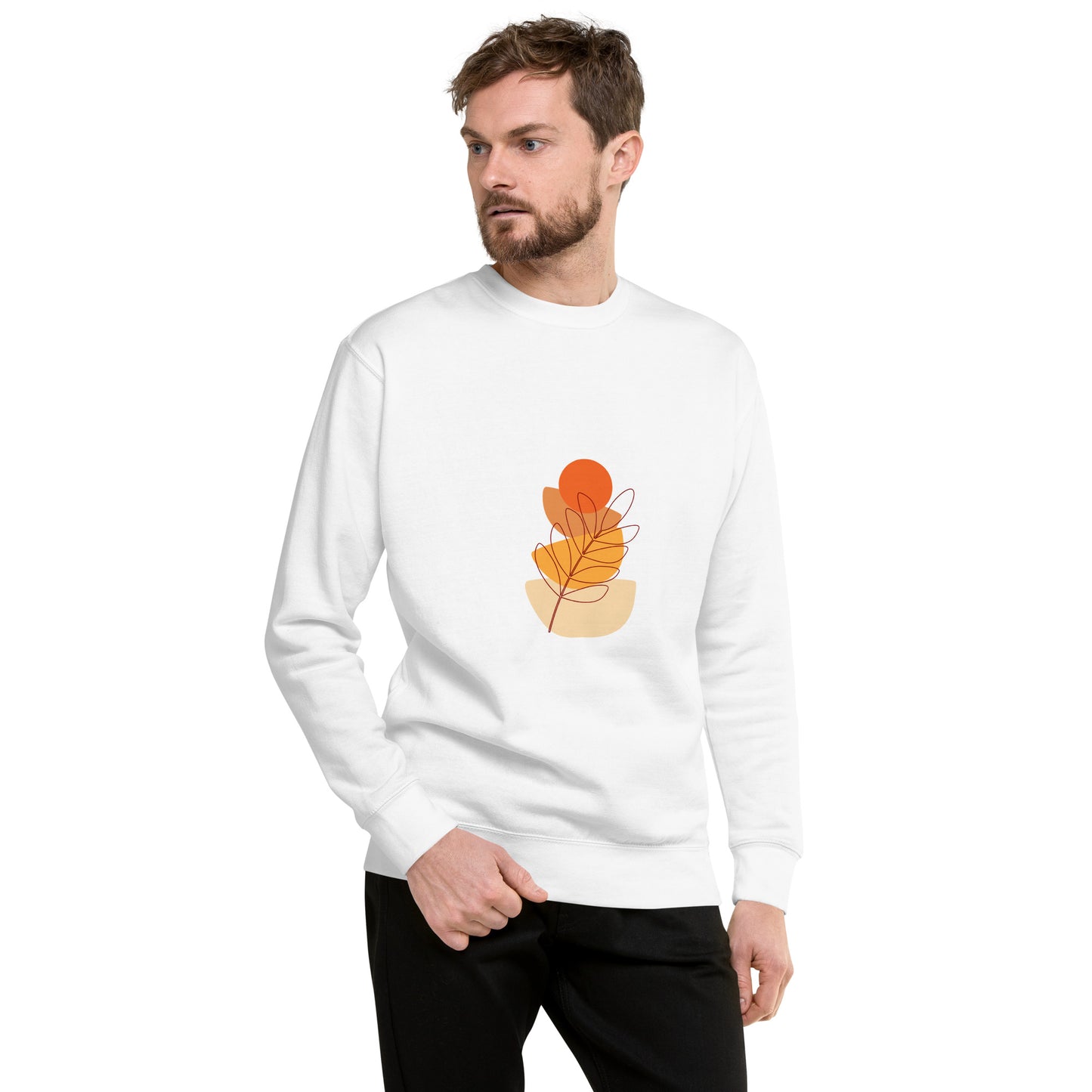 Orange Unisex Premium Sweatshirt