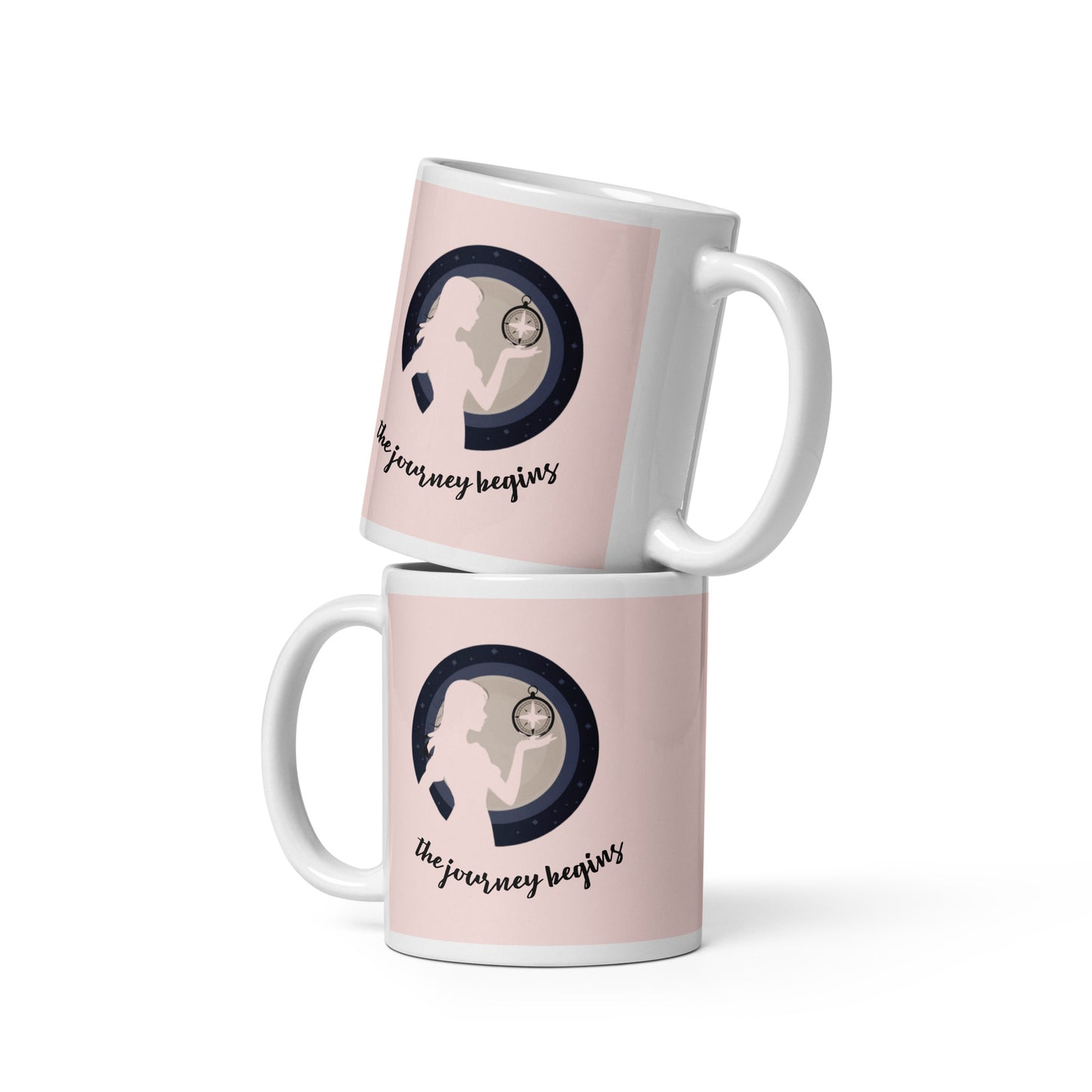 Woman Design White Glossy Mug - Premium Ceramic Coffee Cup