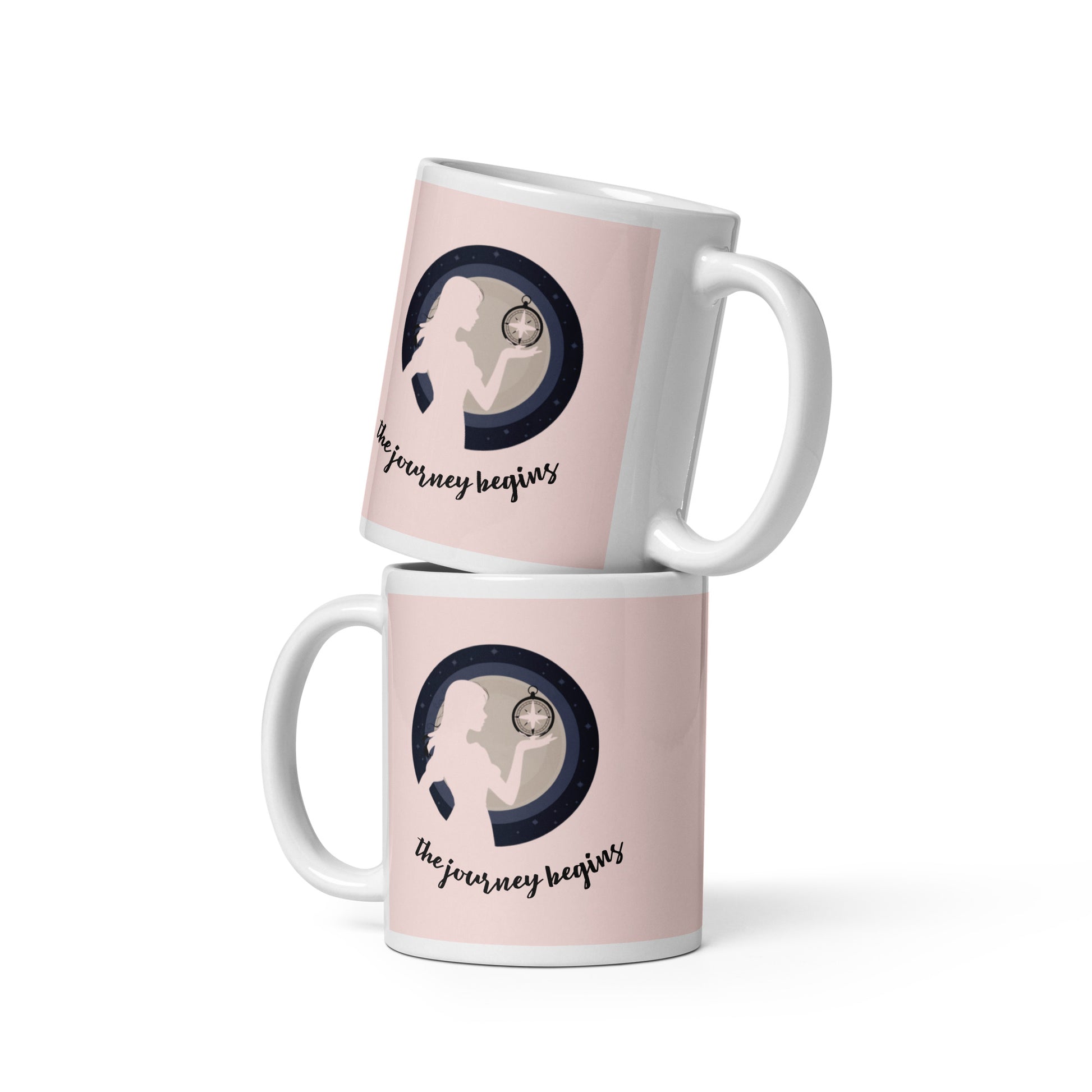 Woman Design White Glossy Mug - Premium Ceramic Coffee Cup