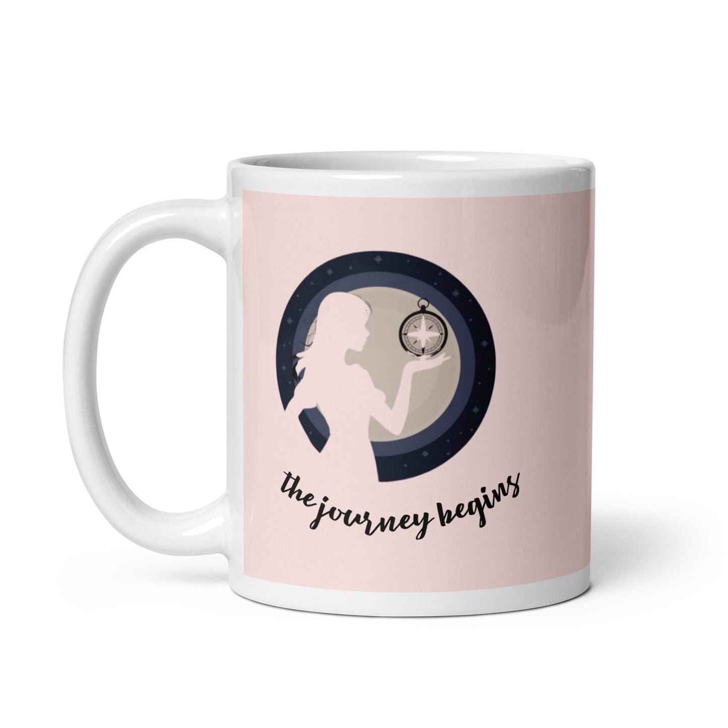 Woman Design White Glossy Mug - Premium Ceramic Coffee Cup