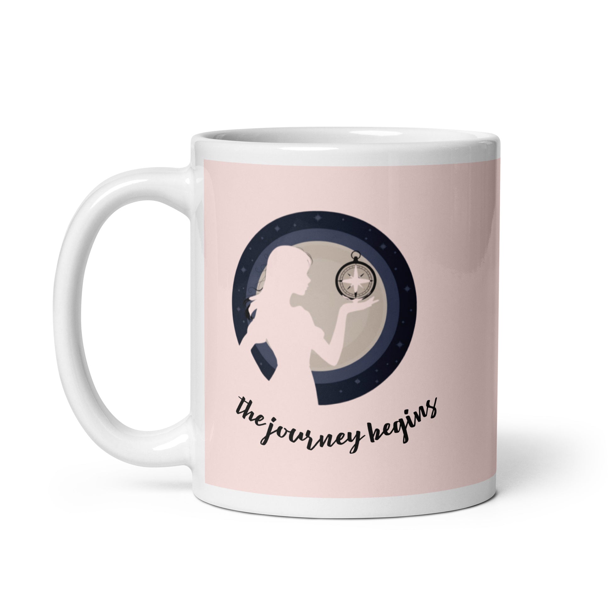 Woman Design White Glossy Mug - Premium Ceramic Coffee Cup