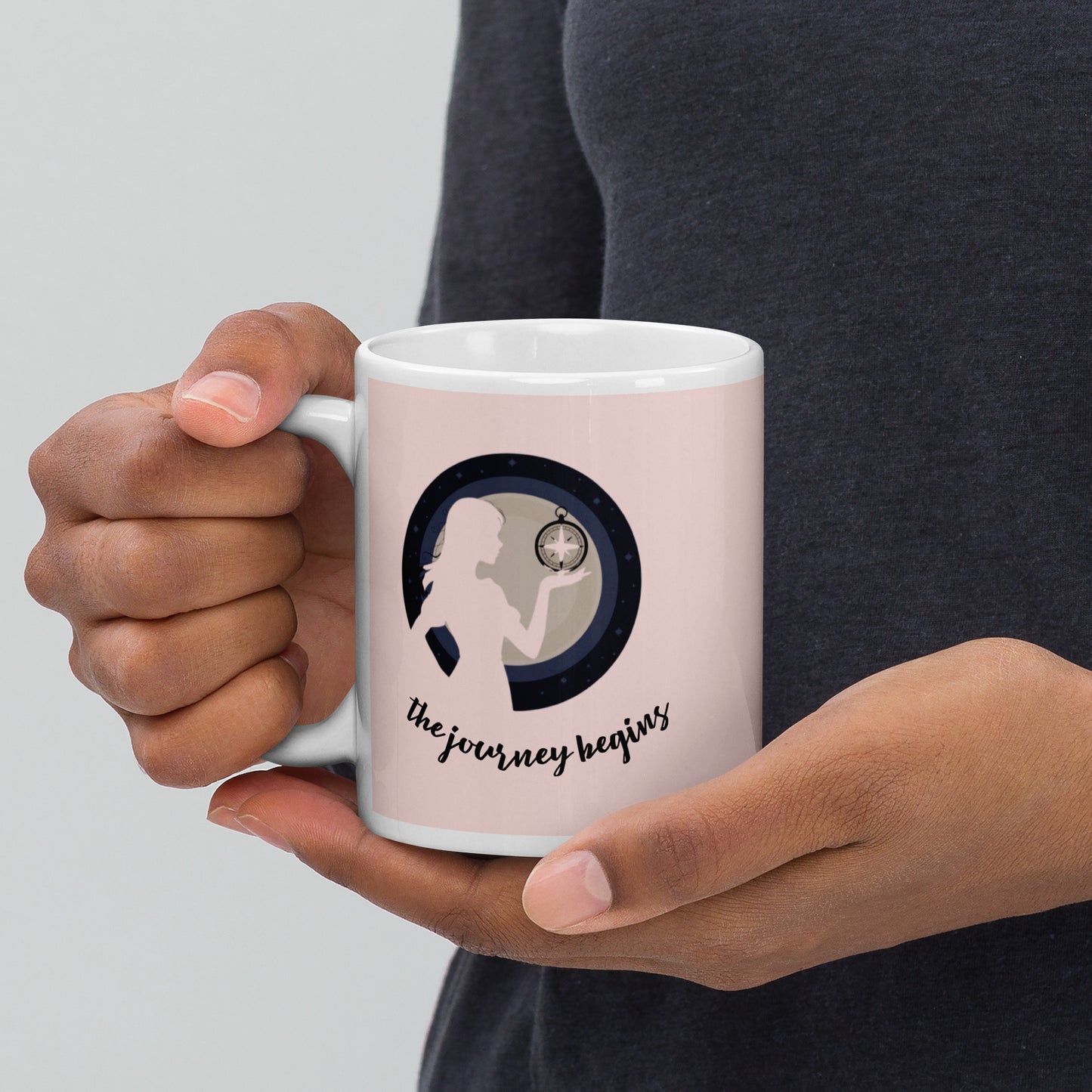 Woman Design White Glossy Mug - Premium Ceramic Coffee Cup
